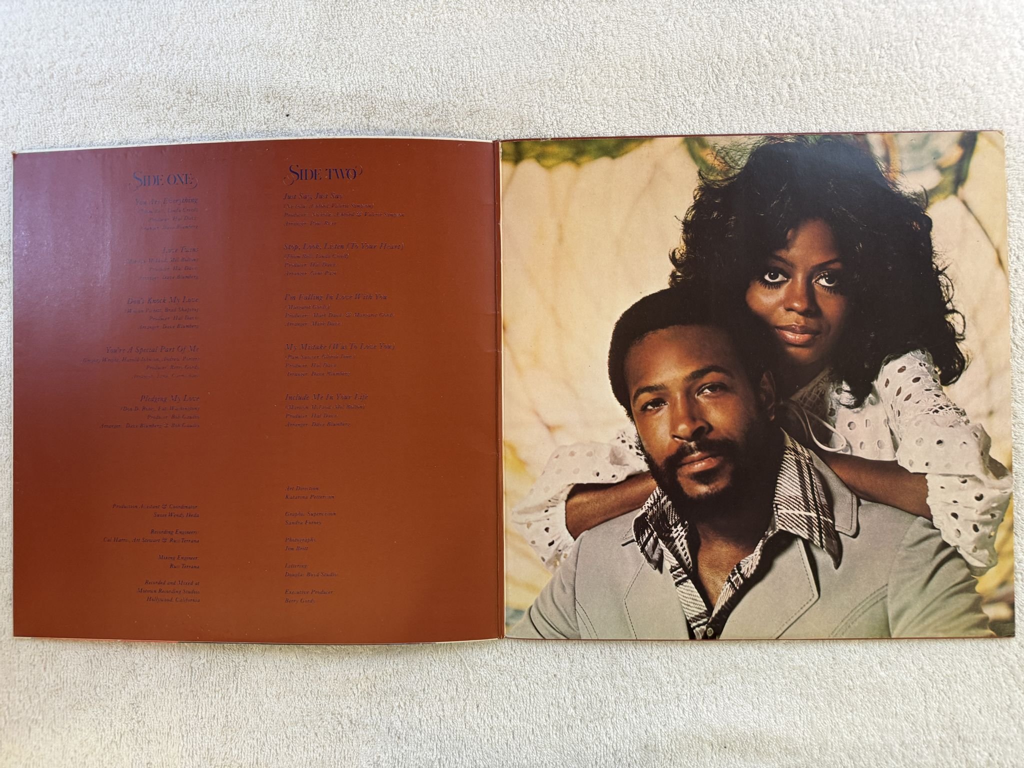 Omslagsbild för skivan MARVIN GAYE & DIANA ROSS LP -73 UK tamla motown STMA 8015