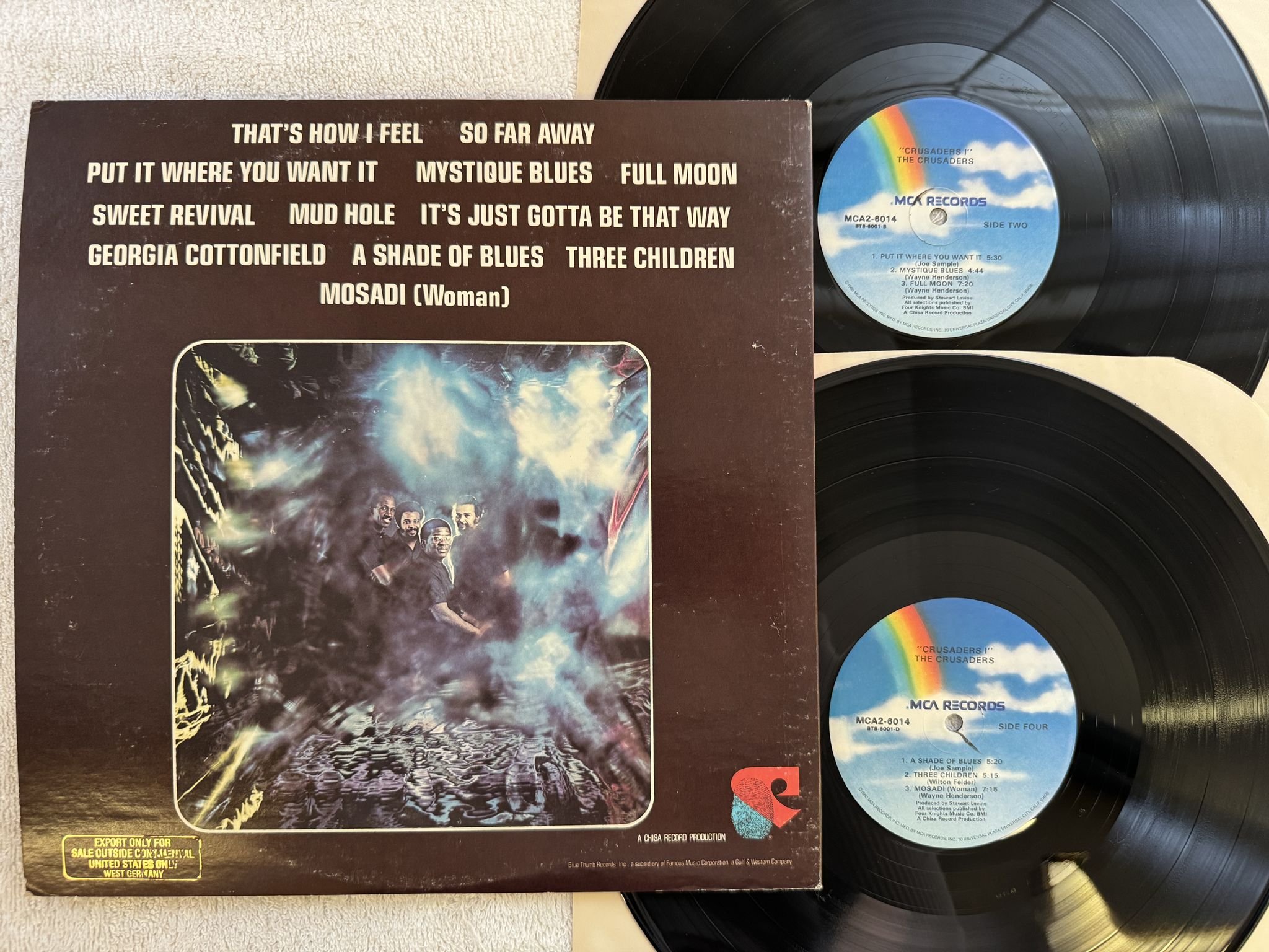 Omslagsbild för skivan THE CRUSADERS crusaders I 2xLP re US MCA2-6014