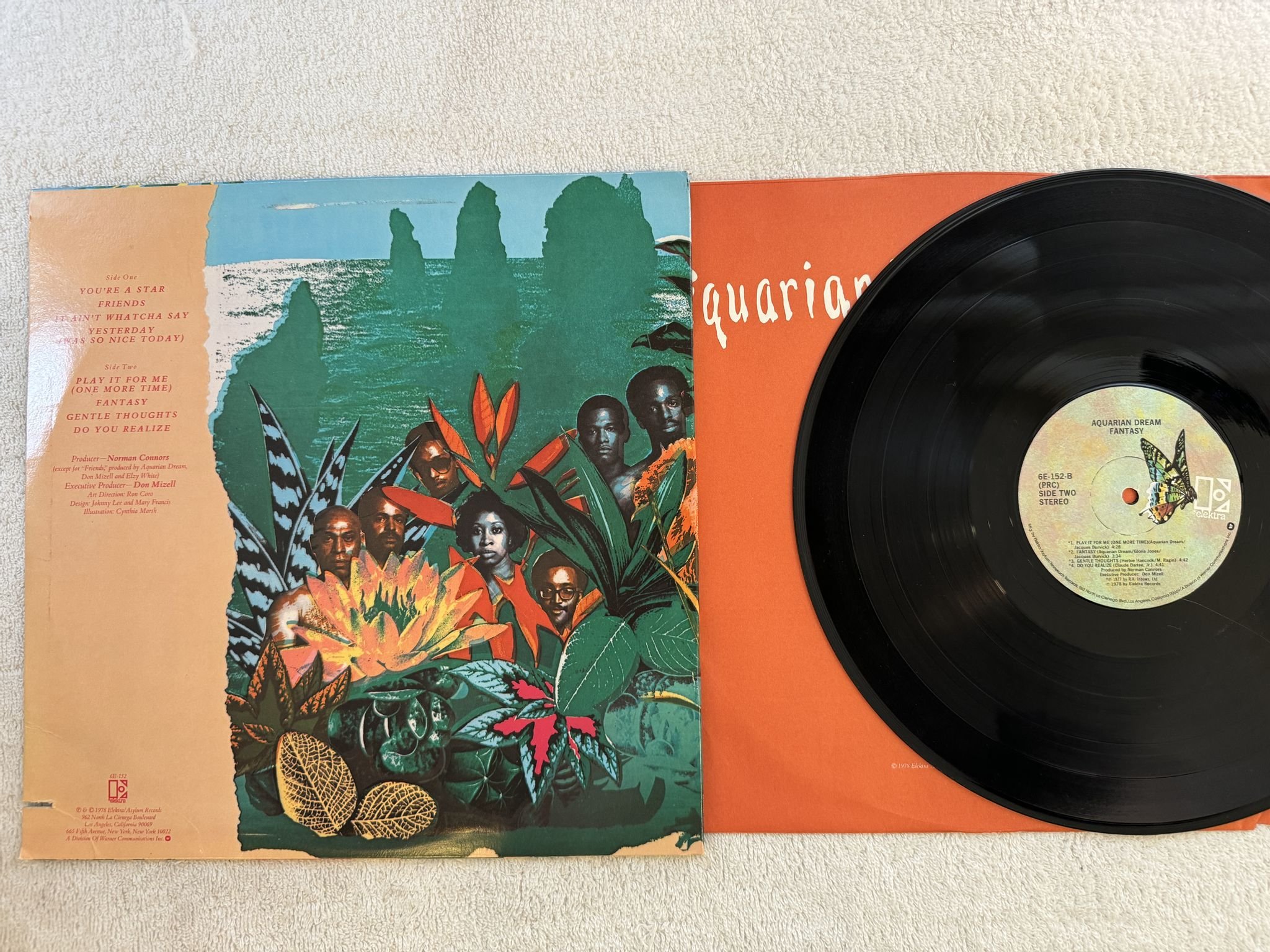 Omslagsbild för skivan AQUARIAN DREAM fantasy LP -78 US ELEKTRA 6E 152