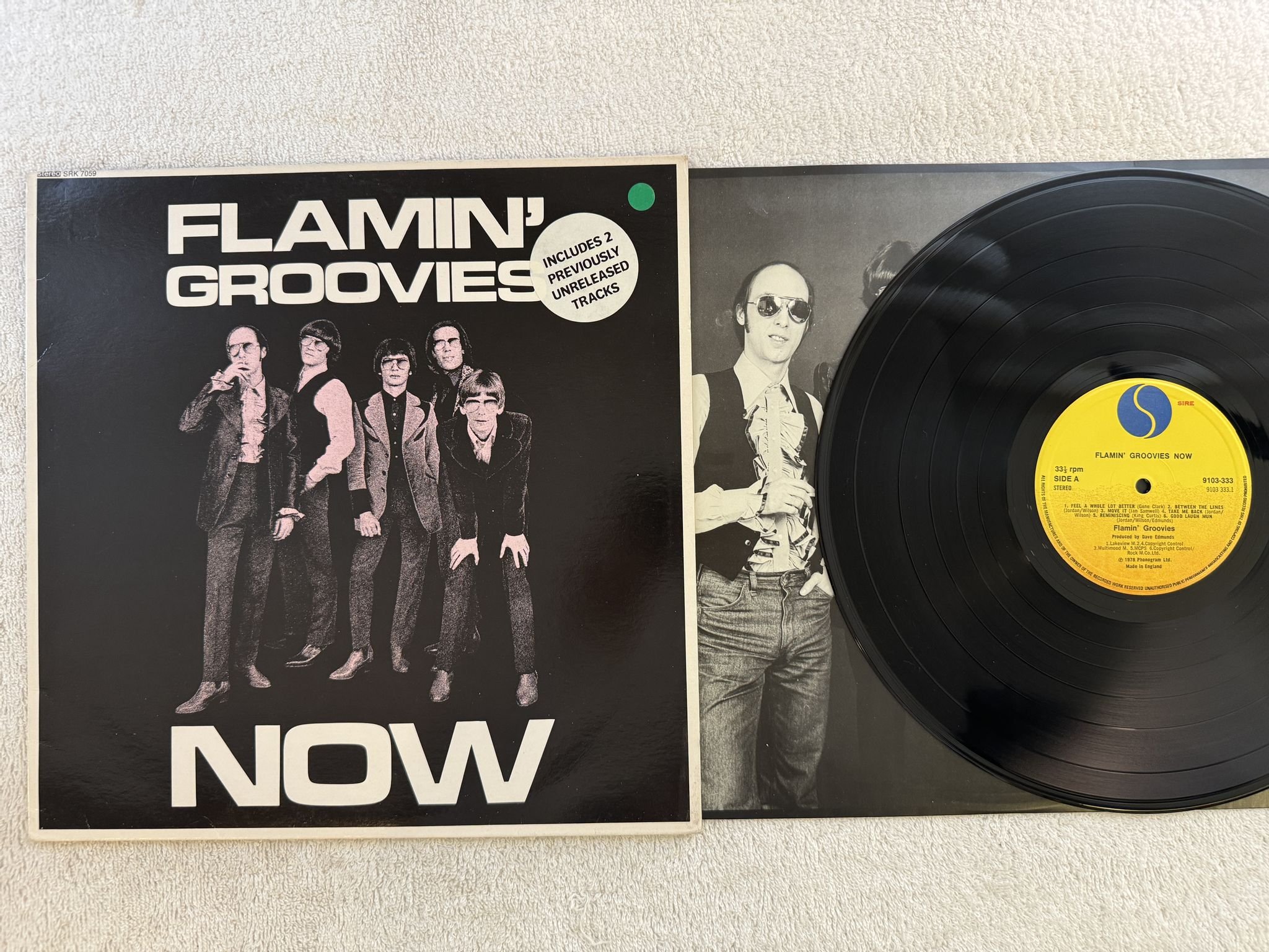 Omslagsbild för skivan FLAMIN' GROOVIES now LP -78 UK SIRE 9103 333