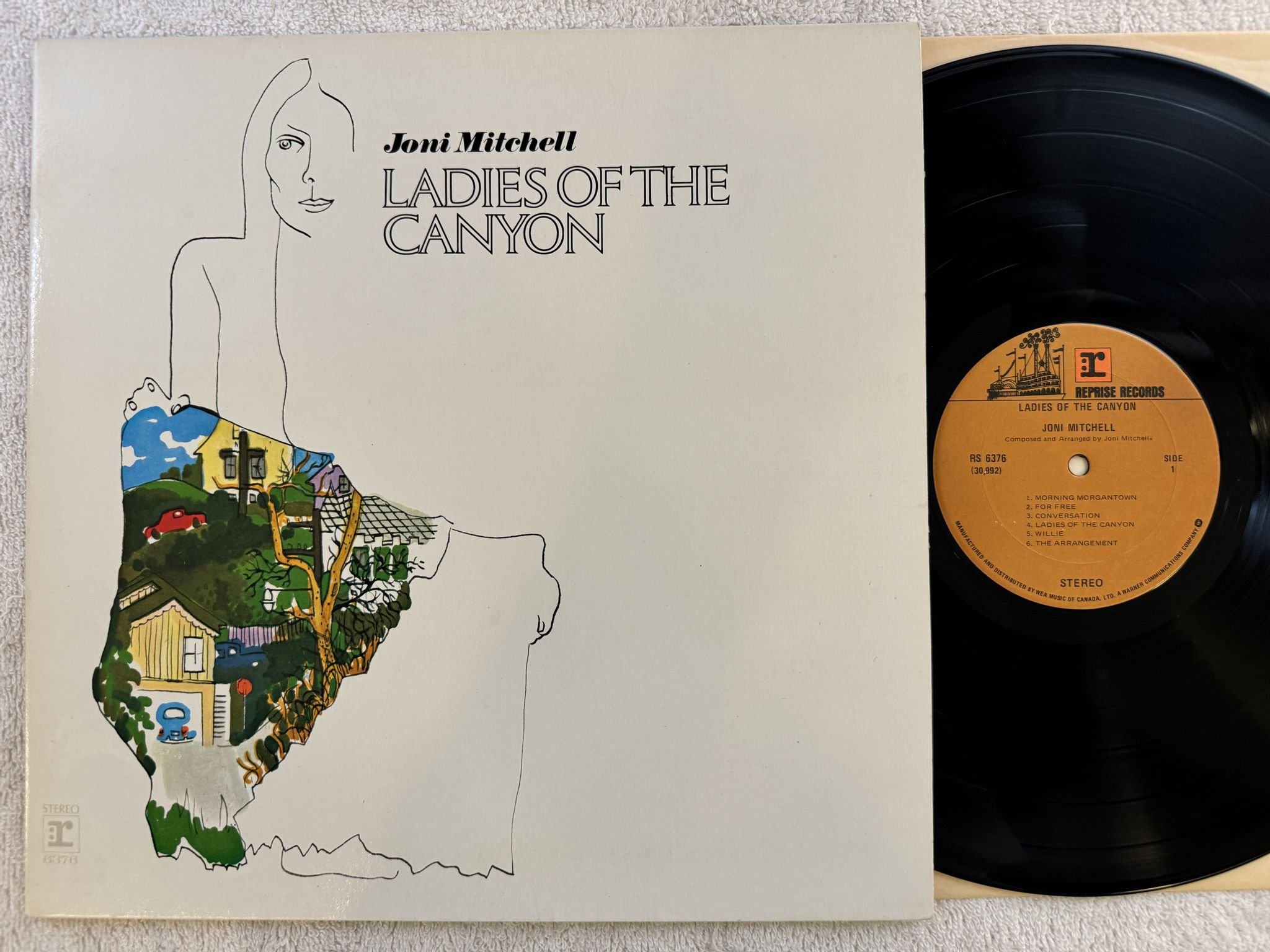 Omslagsbild för skivan JONI MITCHELL ladies of the canyon LP Can REPRISE RS 6376