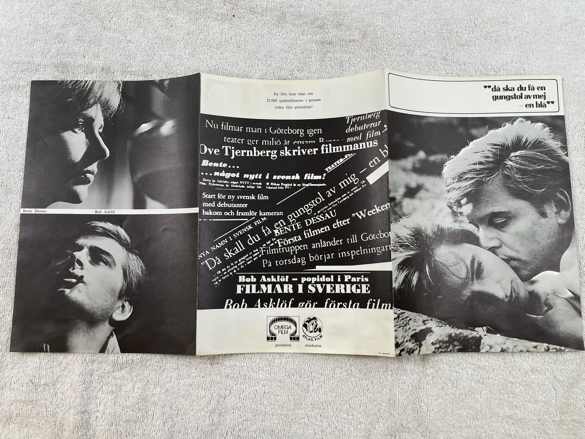 Omslagsbild för skivan Reklamfolder för filmen "då ska du få..." **The Bob Asklöf collection **