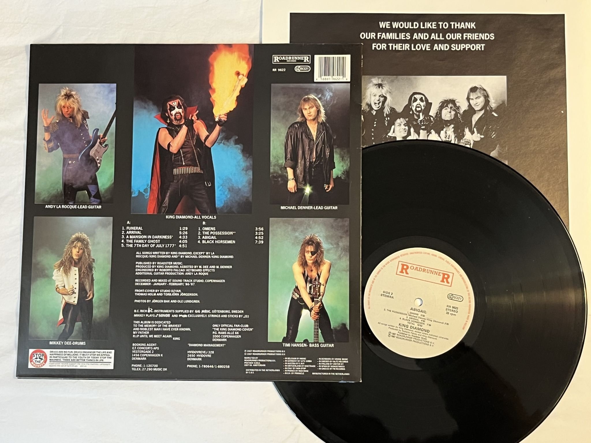 Omslagsbild för skivan KING DIAMOND abigail LP -87 Hol ROADRUNNER RR 9622