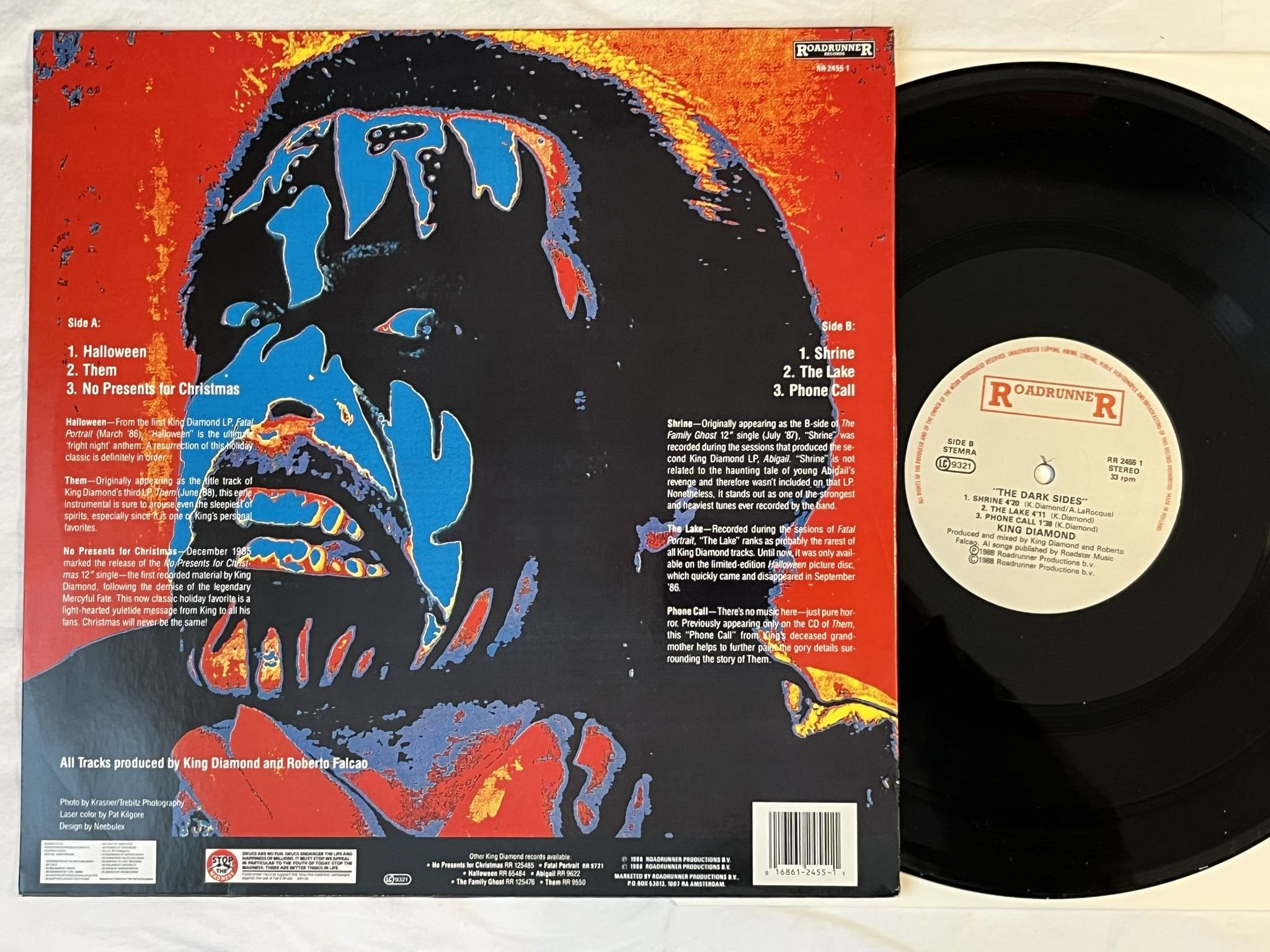 Omslagsbild för skivan KING DIAMOND the dark sides LP -88 Hol ROADRUNNER RR 2455 1