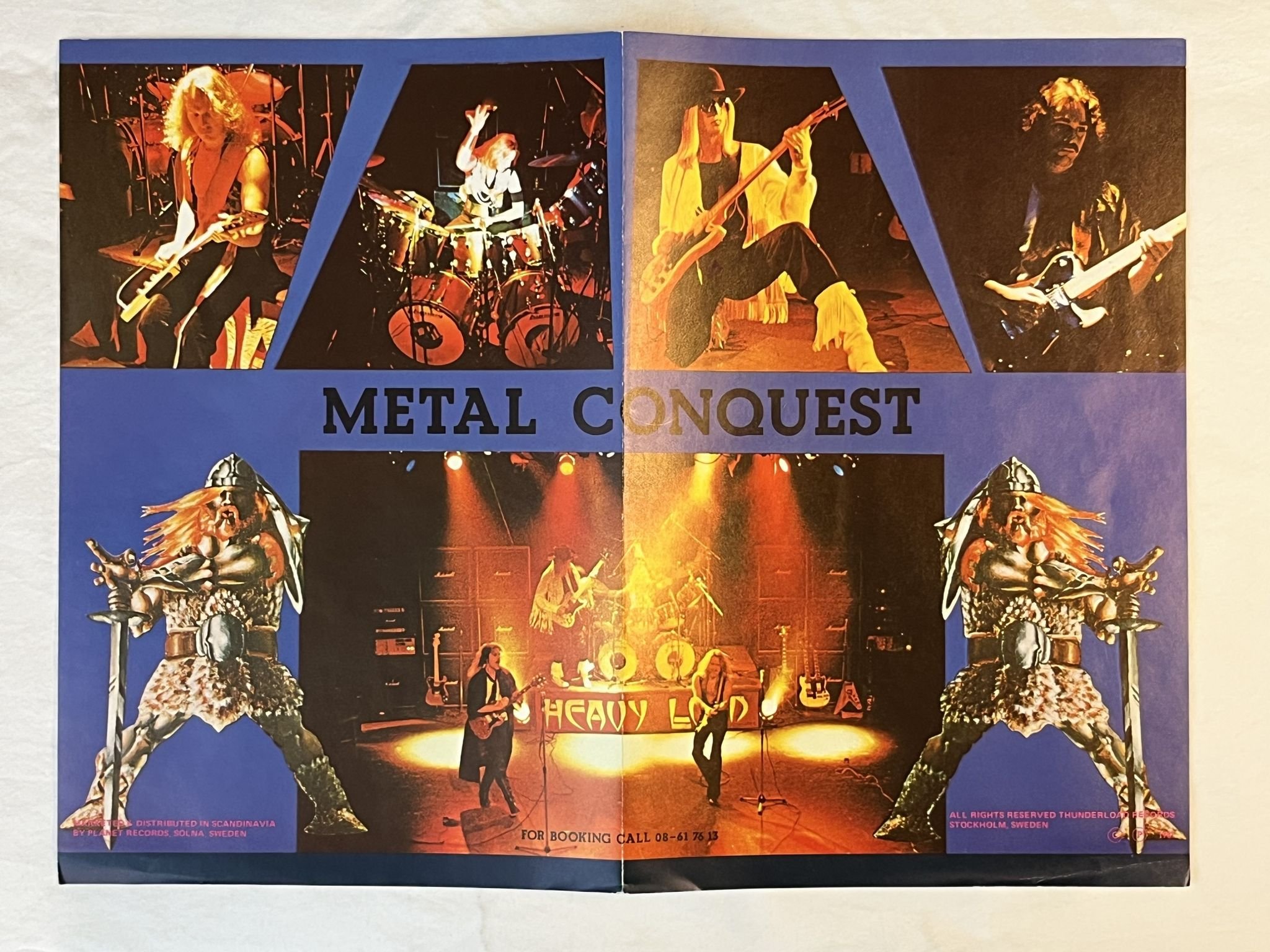 Omslagsbild för skivan HEAVY LOAD metal conquest 12"ep -81 THUNDERLOAD TMP 811 ** POSTER **