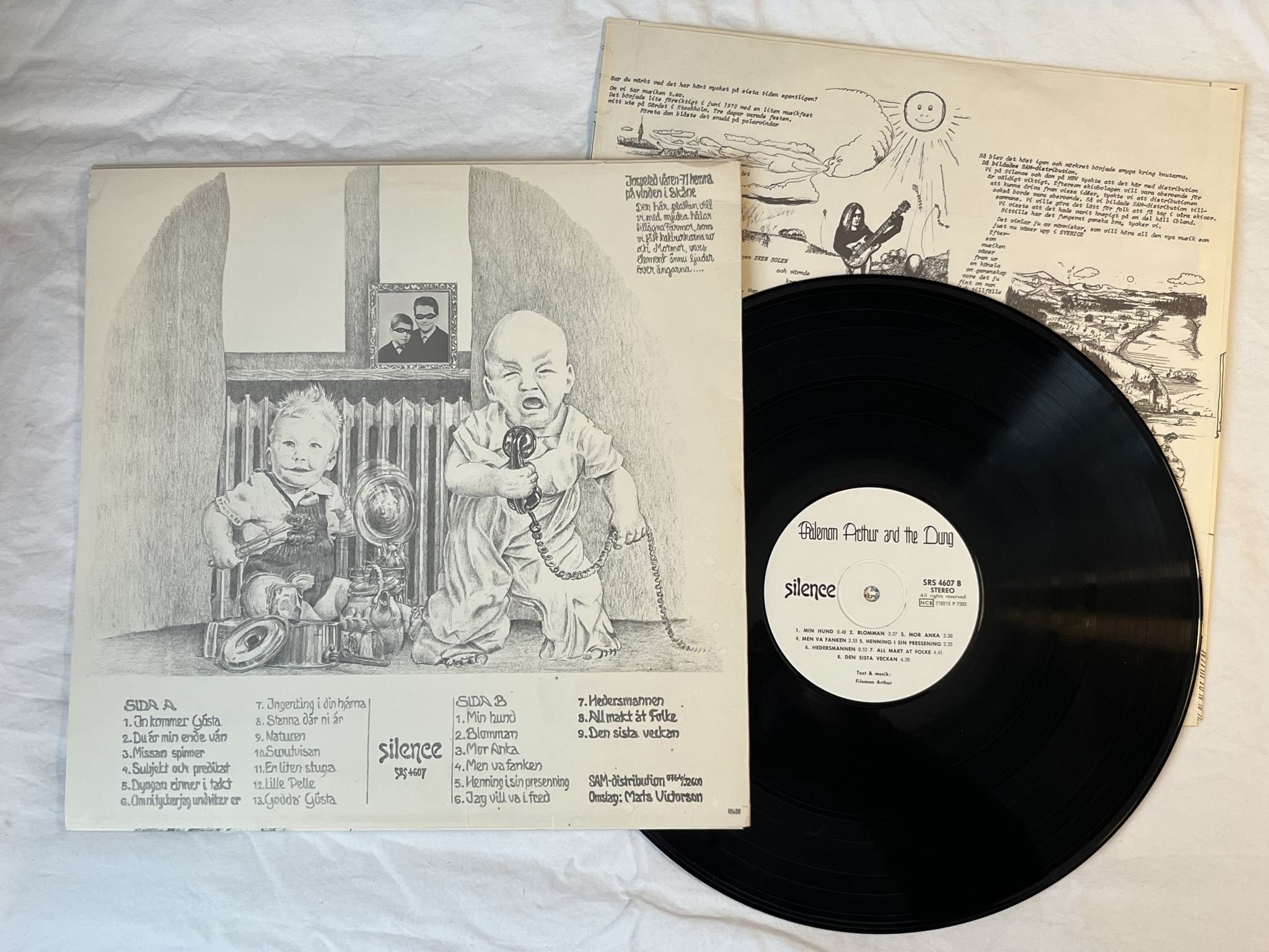 Omslagsbild för skivan PHILEMON ARTHUR & THE DUNG s/t LP -72 Swe SILENCE SRS 4607