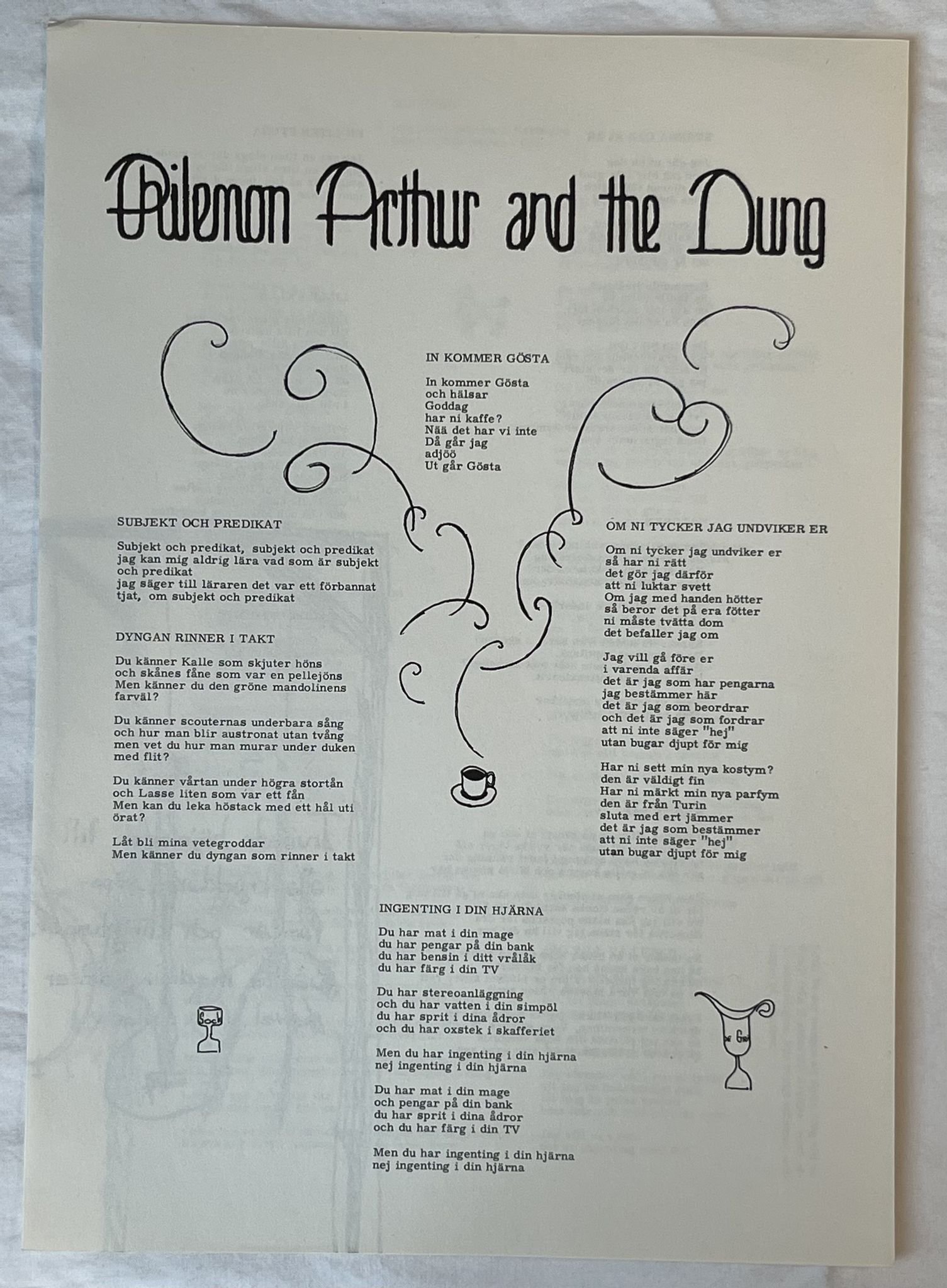 Omslagsbild för skivan PHILEMON ARTHUR & THE DUNG s/t LP -72 Swe SILENCE SRS 4607