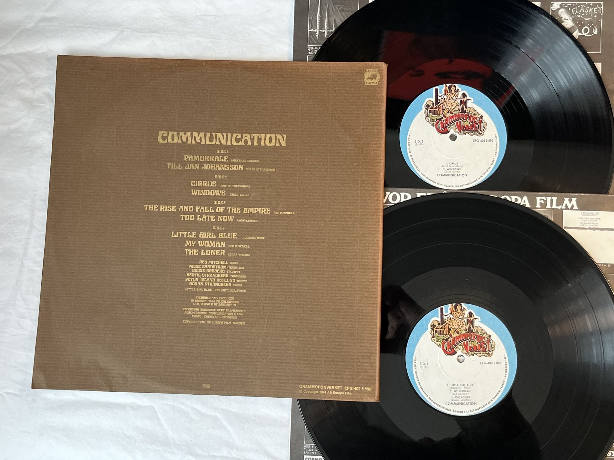 Omslagsbild för skivan RED MITCHELL + communication 2xLP -74 GRAMMOFONVERKET EFG 4025090