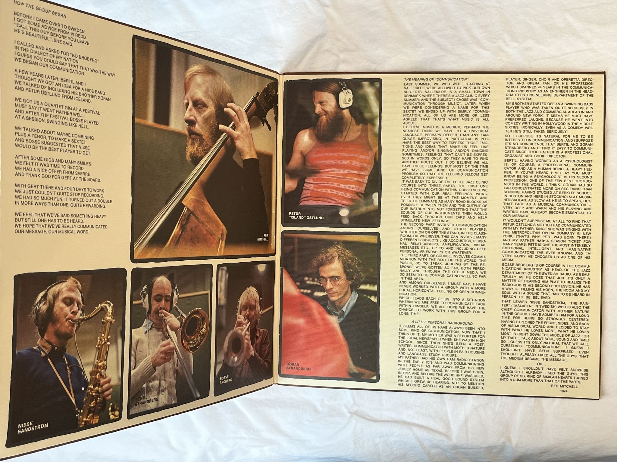 Omslagsbild för skivan RED MITCHELL + communication 2xLP -74 GRAMMOFONVERKET EFG 4025090