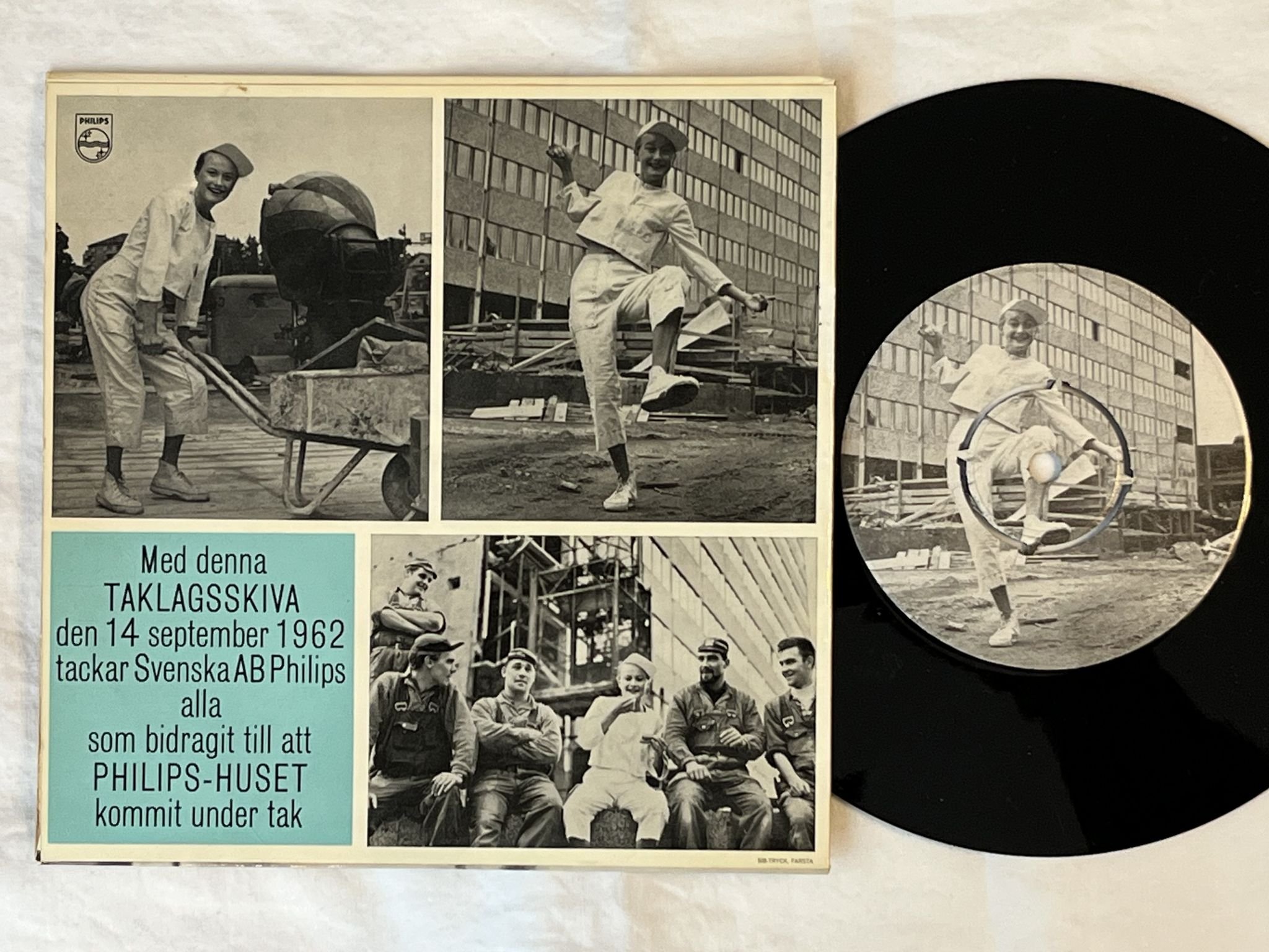 Omslagsbild för skivan MONICA ZETTERLUND 7" -62 SWE taklagsskiva PHILIPS PH 1 *** MEGA RARE ***