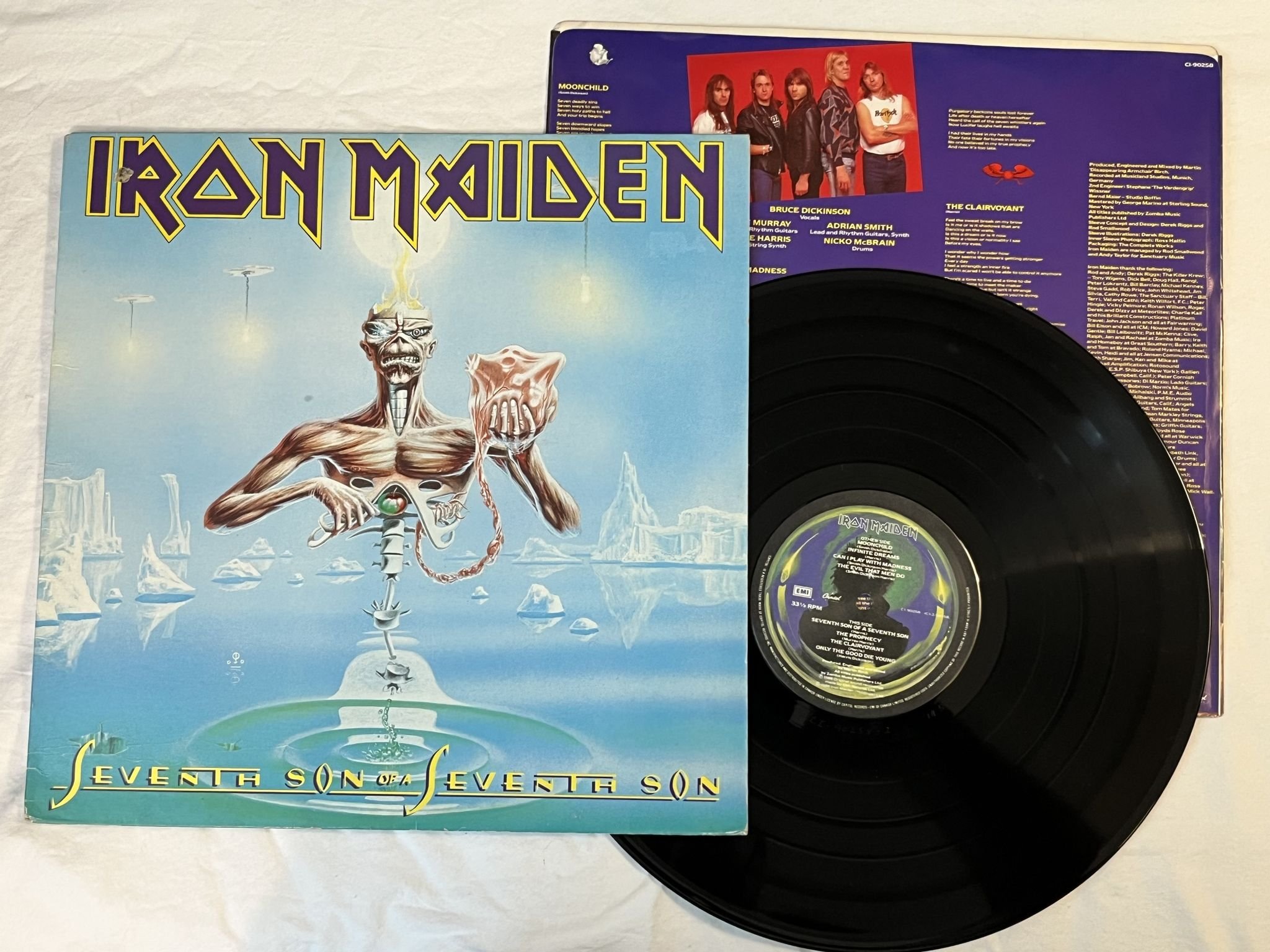 Omslagsbild för skivan IRON MAIDEN Seventh Son Of A Seventh Son LP -88 Can EMI C1-90258