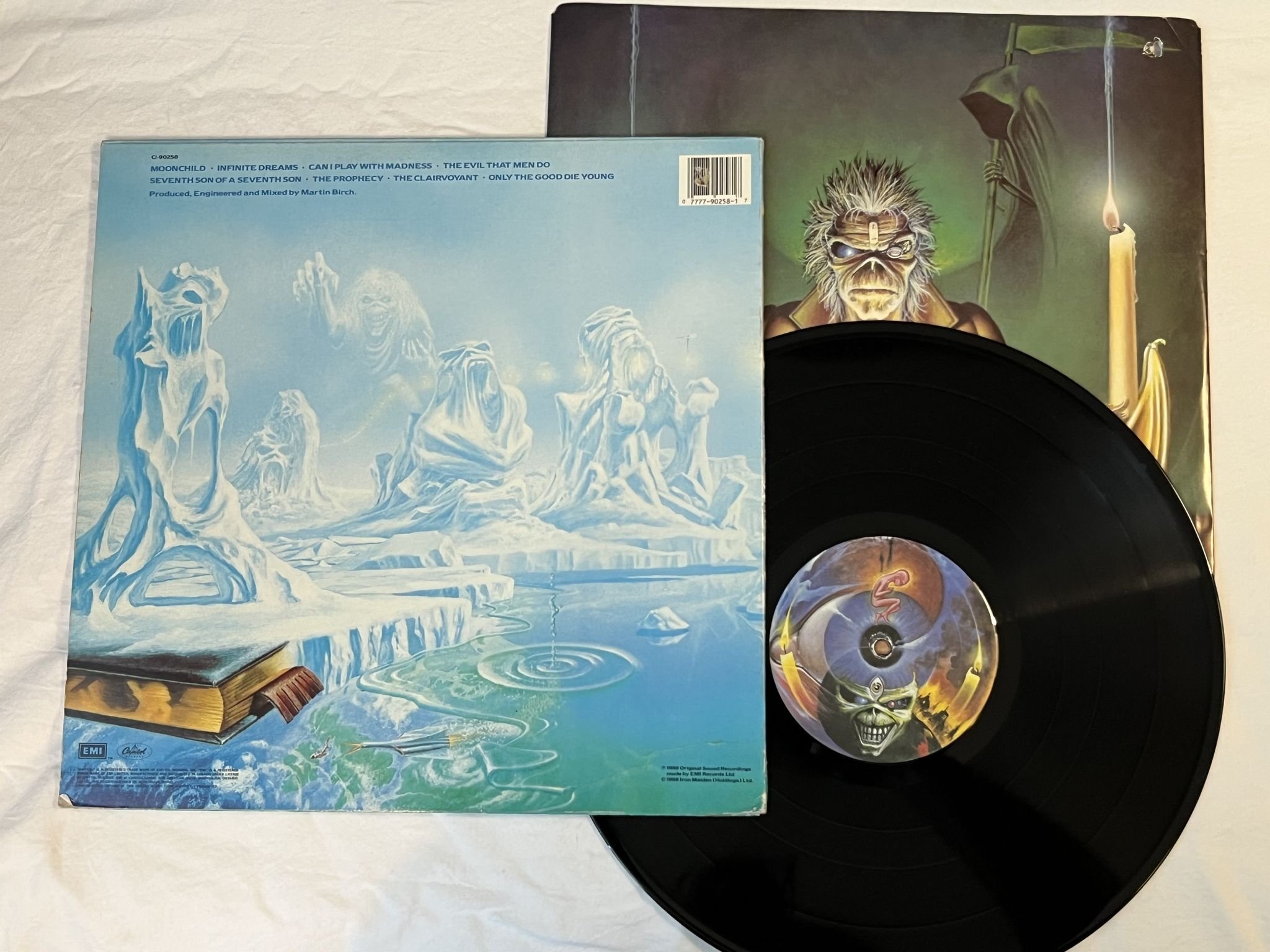 Omslagsbild för skivan IRON MAIDEN Seventh Son Of A Seventh Son LP -88 Can EMI C1-90258