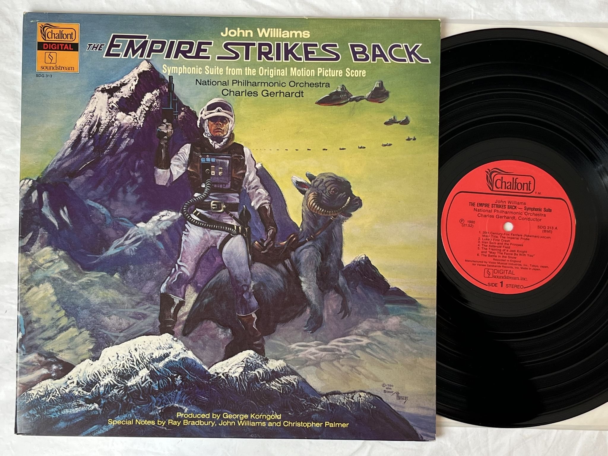 Omslagsbild för skivan NATIONAL PHILHARMONIC ORCHESTRA The Empire Strikes Back LP -80 US CHALFONT