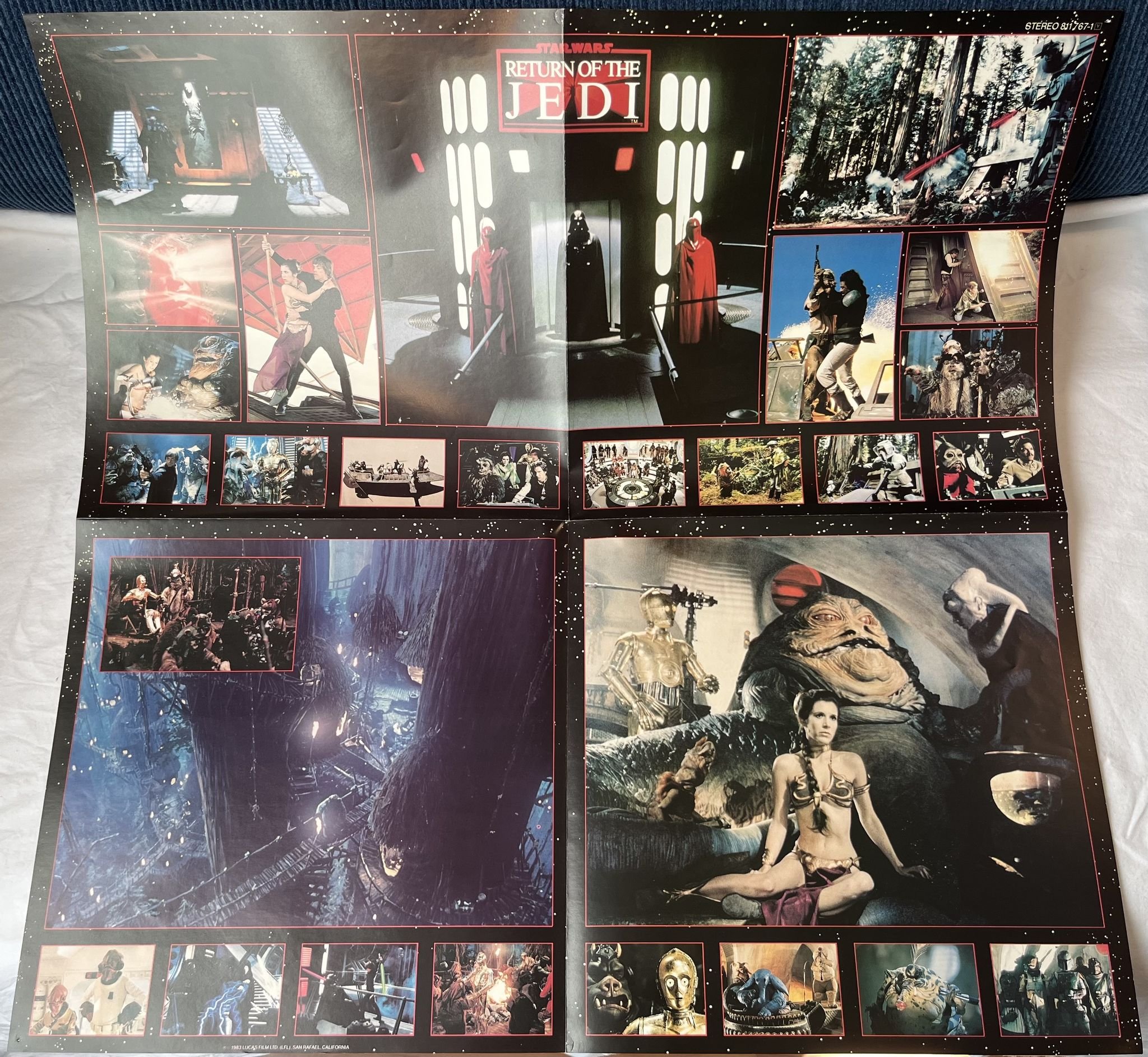 Omslagsbild för skivan JOHN WILLIAMS return of the Jedi LP -83 Ger RSO 811767-1 ** POSTER **
