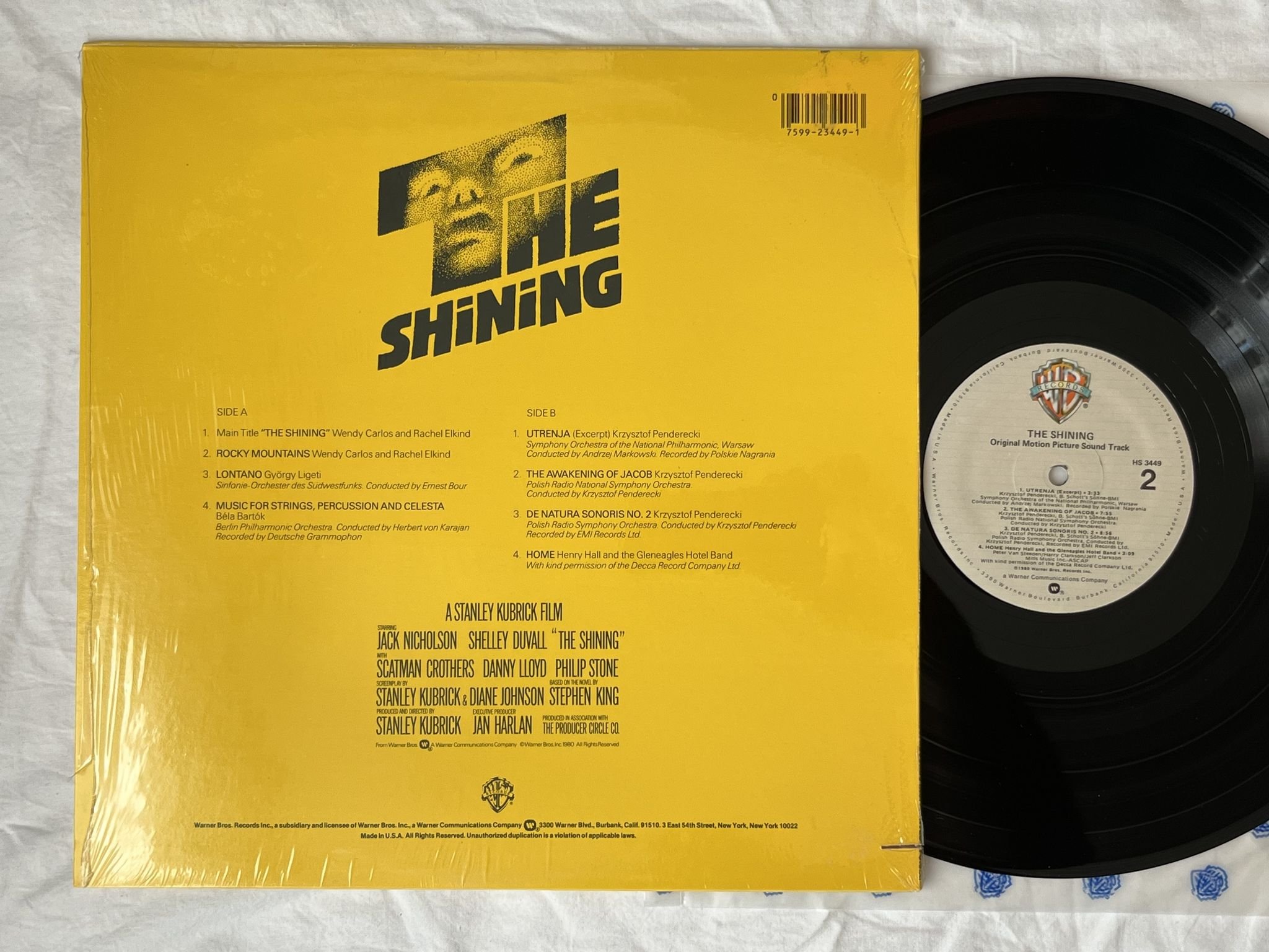 Omslagsbild för skivan V/A The Shining LP -80 US WARNER BROS HS 3449 *** RARE ***