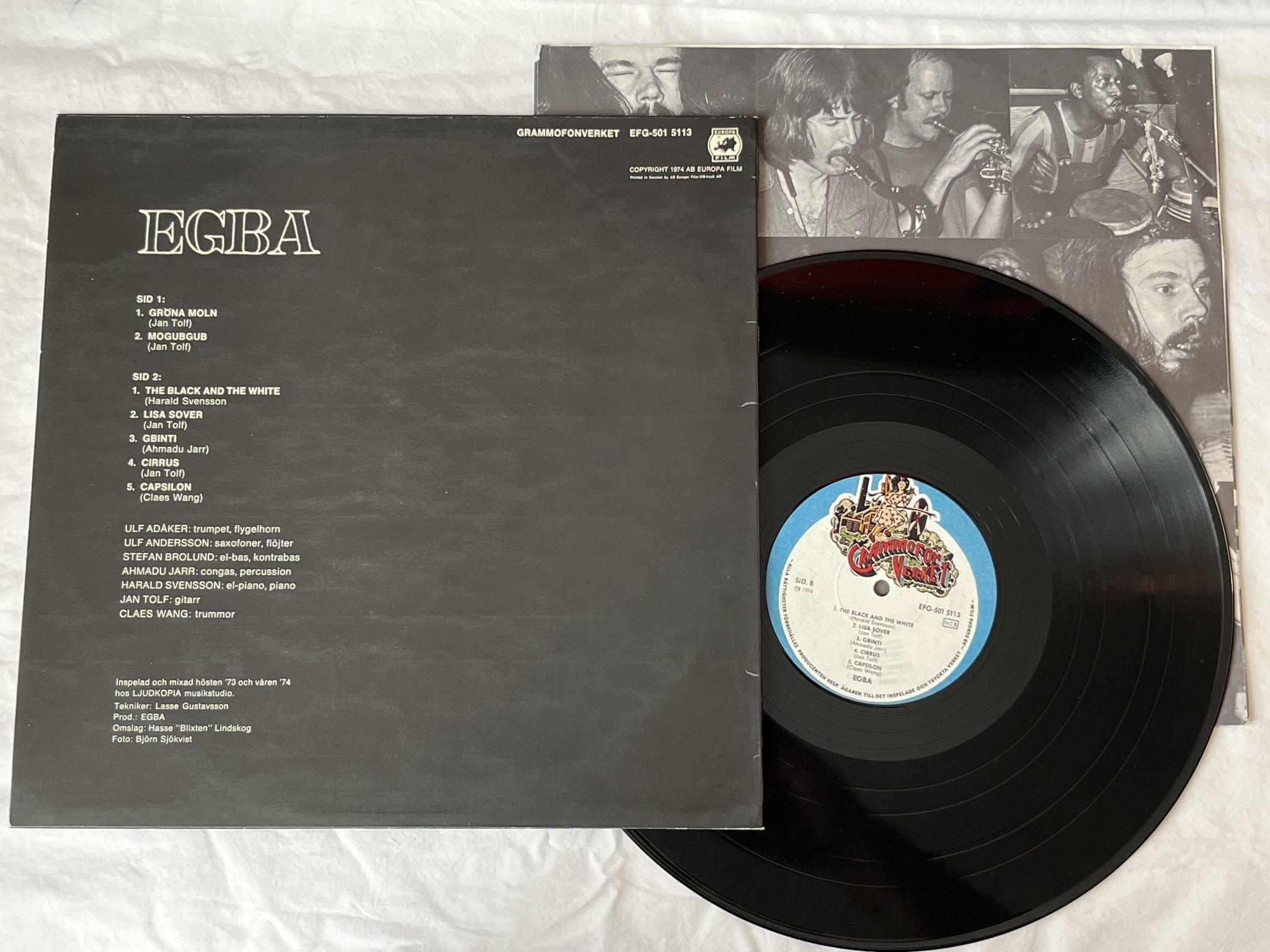 Omslagsbild för skivan EGBA s/t LP -74 GRAMMOFONVERKET EFG-501 5113 *** Superb fusion/funky jazz ***