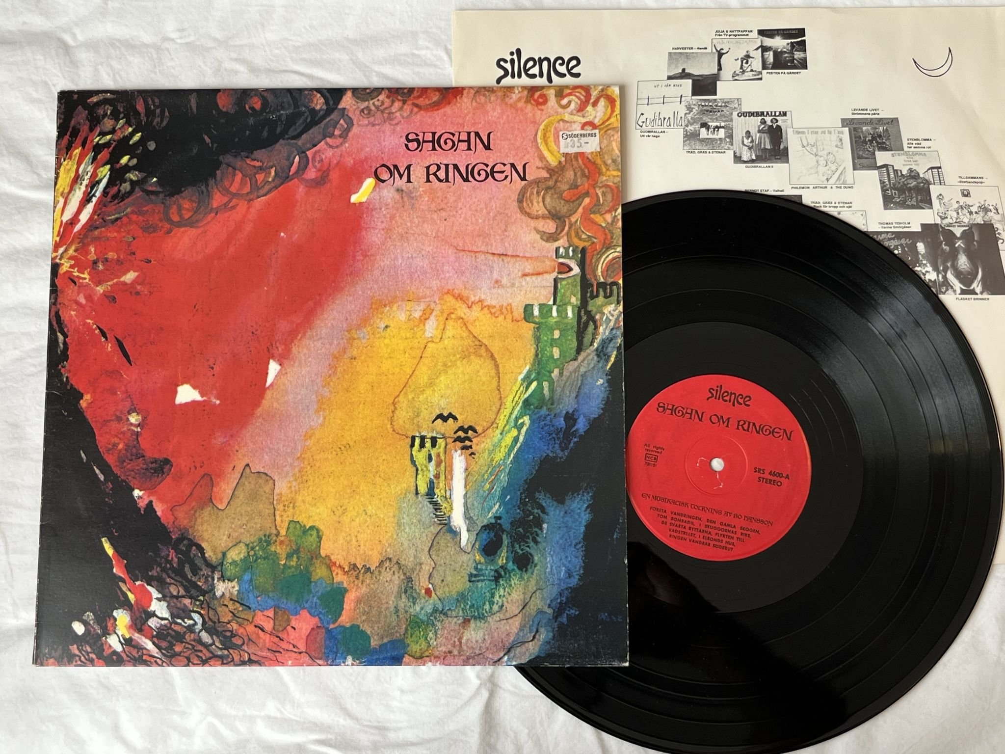 Omslagsbild för skivan BO HANSSON sagan om ringen LP re SILENCE SRS 4600