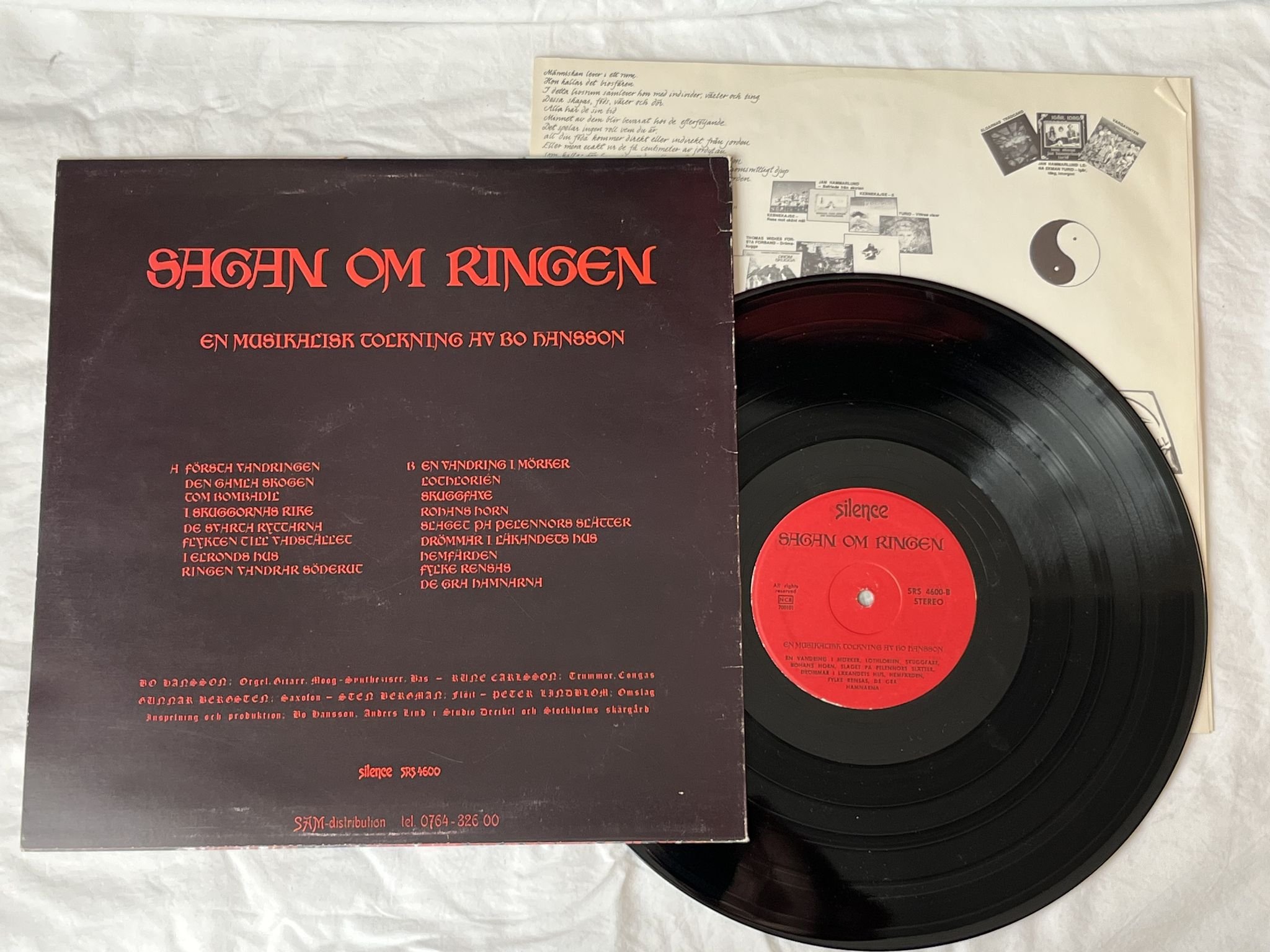 Omslagsbild för skivan BO HANSSON sagan om ringen LP re SILENCE SRS 4600