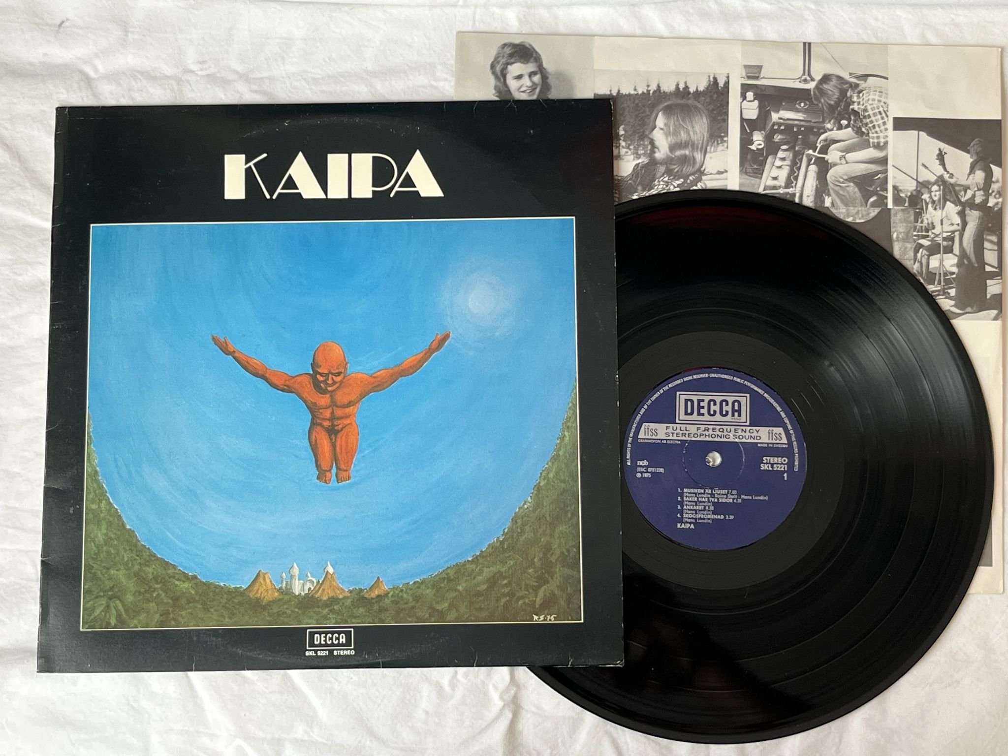 Omslagsbild för skivan KAIPA s/t LP -75 Swe DECCA SKL 5221