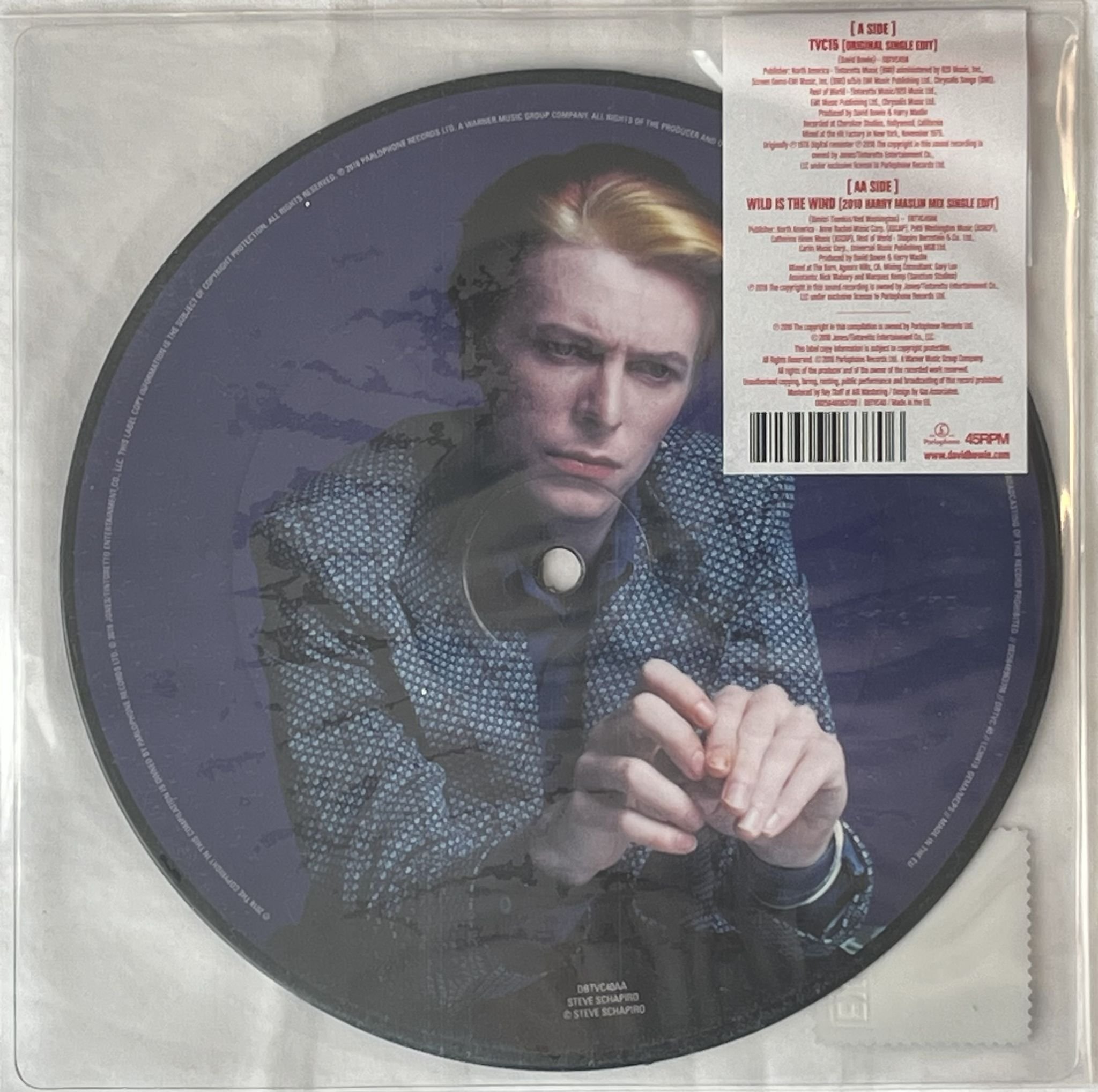 Omslagsbild för skivan DAVID BOWIE TVC 15 7" picture disc 2016 Parlophone – DBTVC40