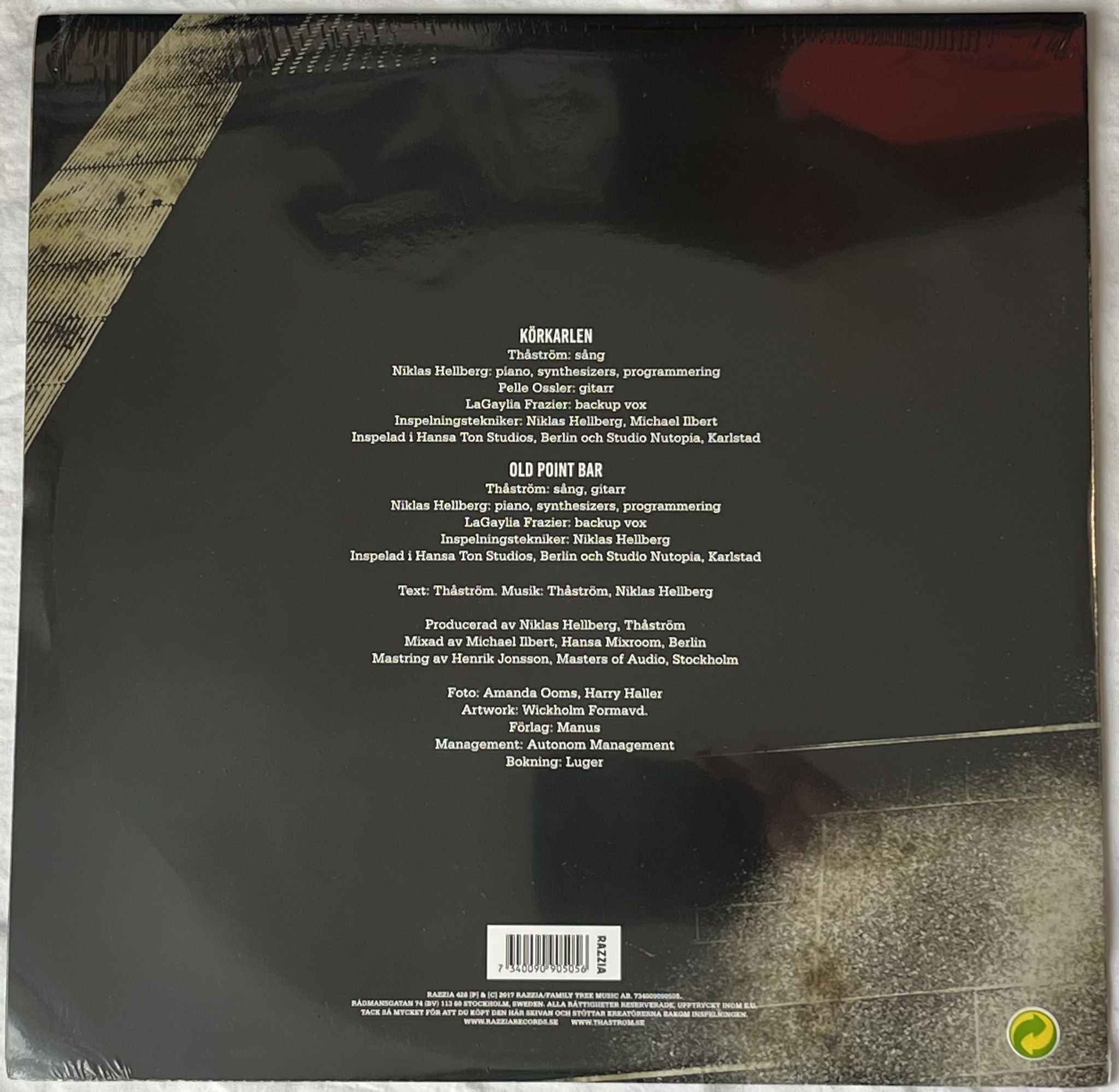 Omslagsbild för skivan THÅSTRÖM Körkarlen / Old Point Bar 12" 2017 RAZZIA 428 *** STILL SEALED ***