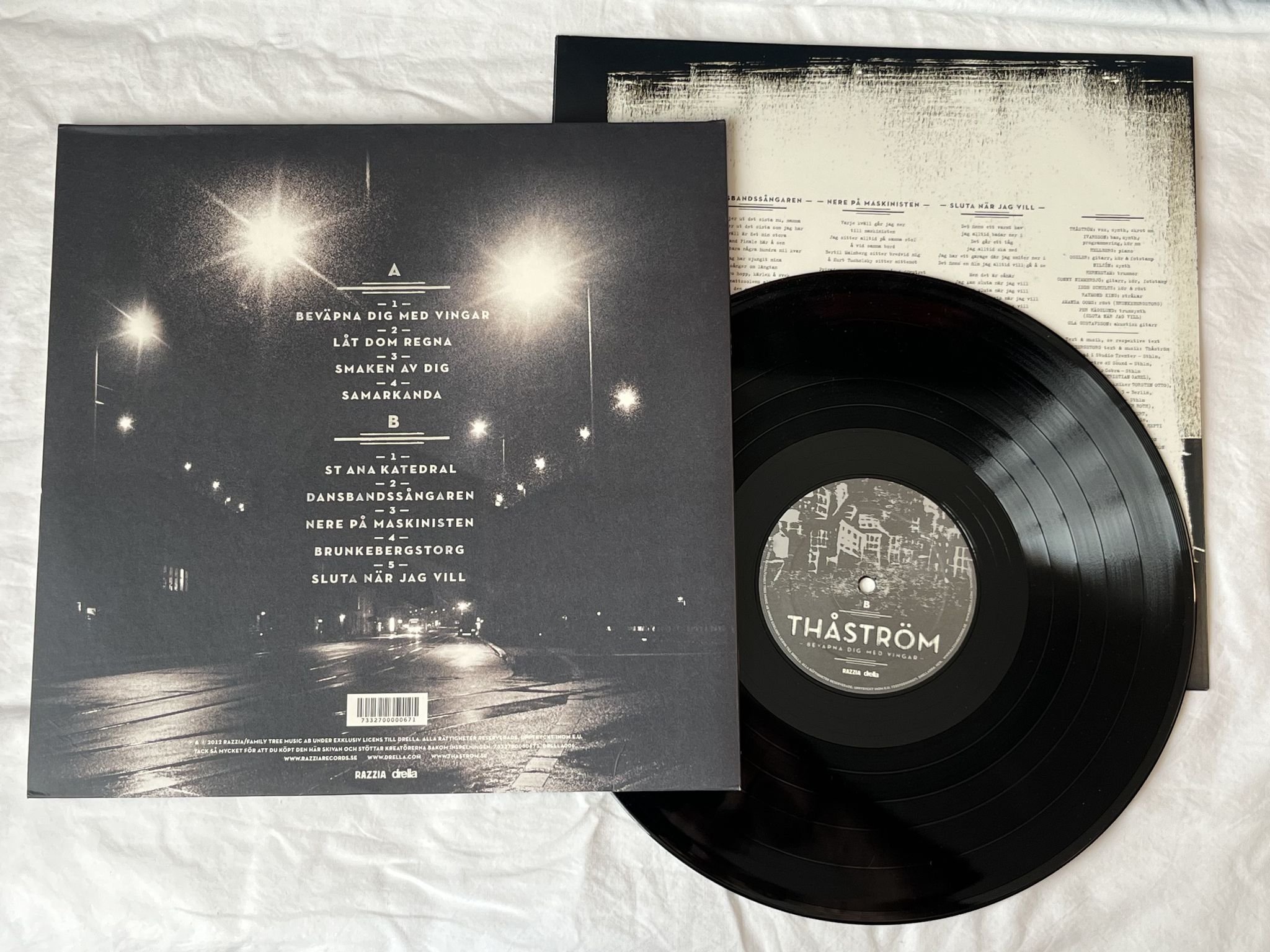 Omslagsbild för skivan THÅSTRÖM Beväpna Dig Med Vingar LP 2012 DRELLA DRELLA006