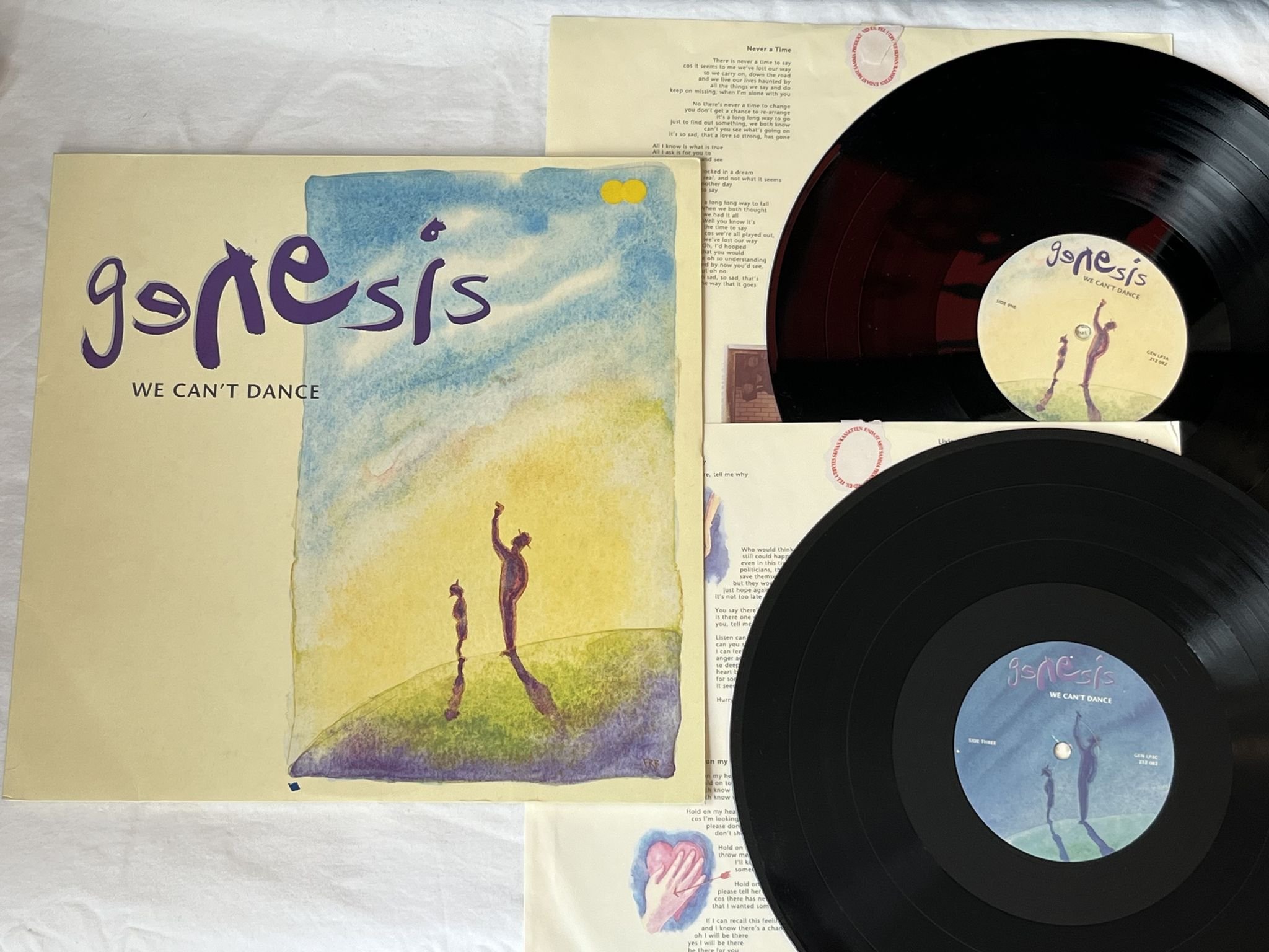 Omslagsbild för skivan GENESIS we can't dance 2xLP -91 VIRGIN GEN LP3