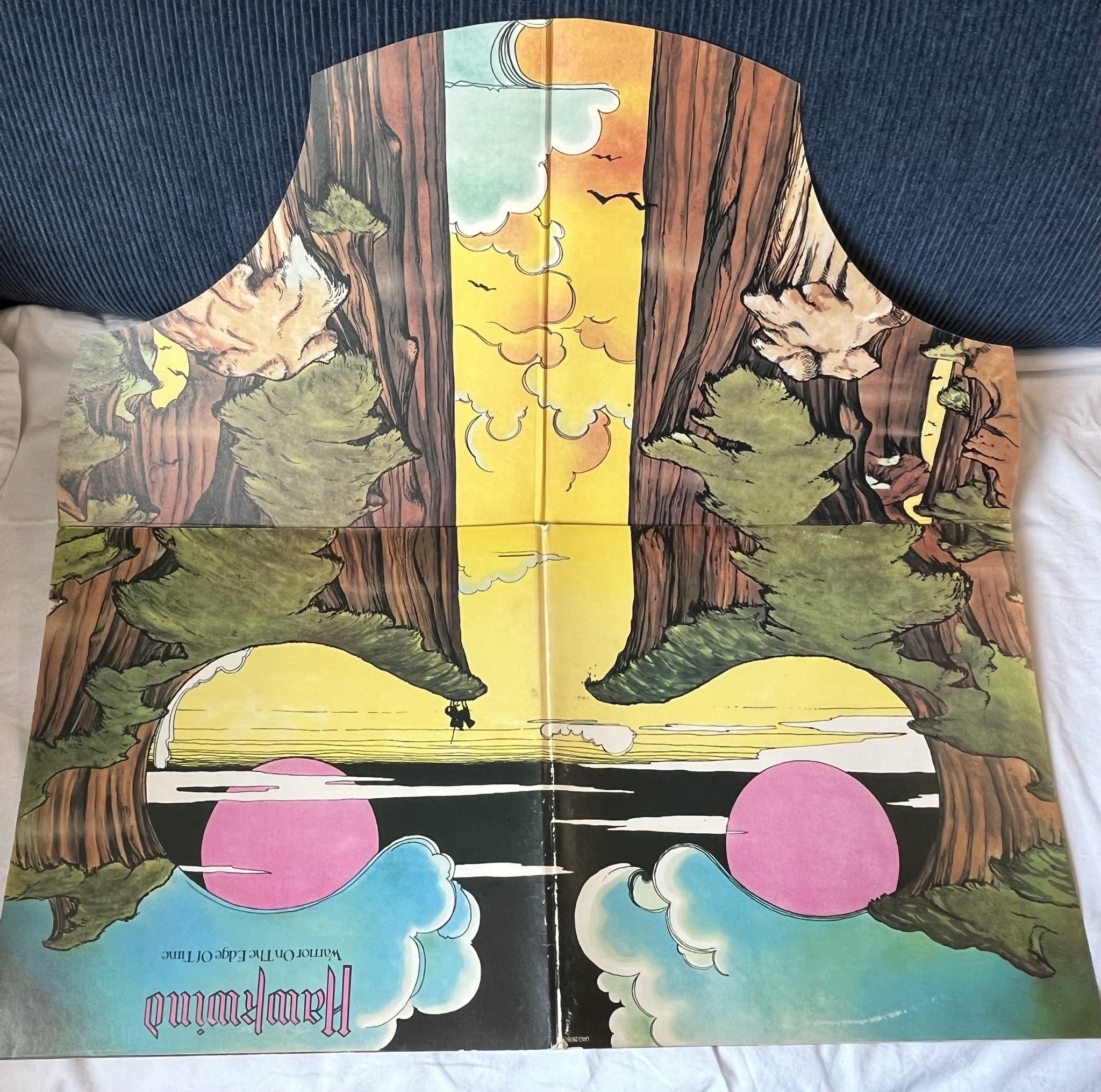 Omslagsbild för skivan HAWKWIND Warrior On The Edge Of Time LP -75 UK UAG 29766 *** SPACE ROCK ***