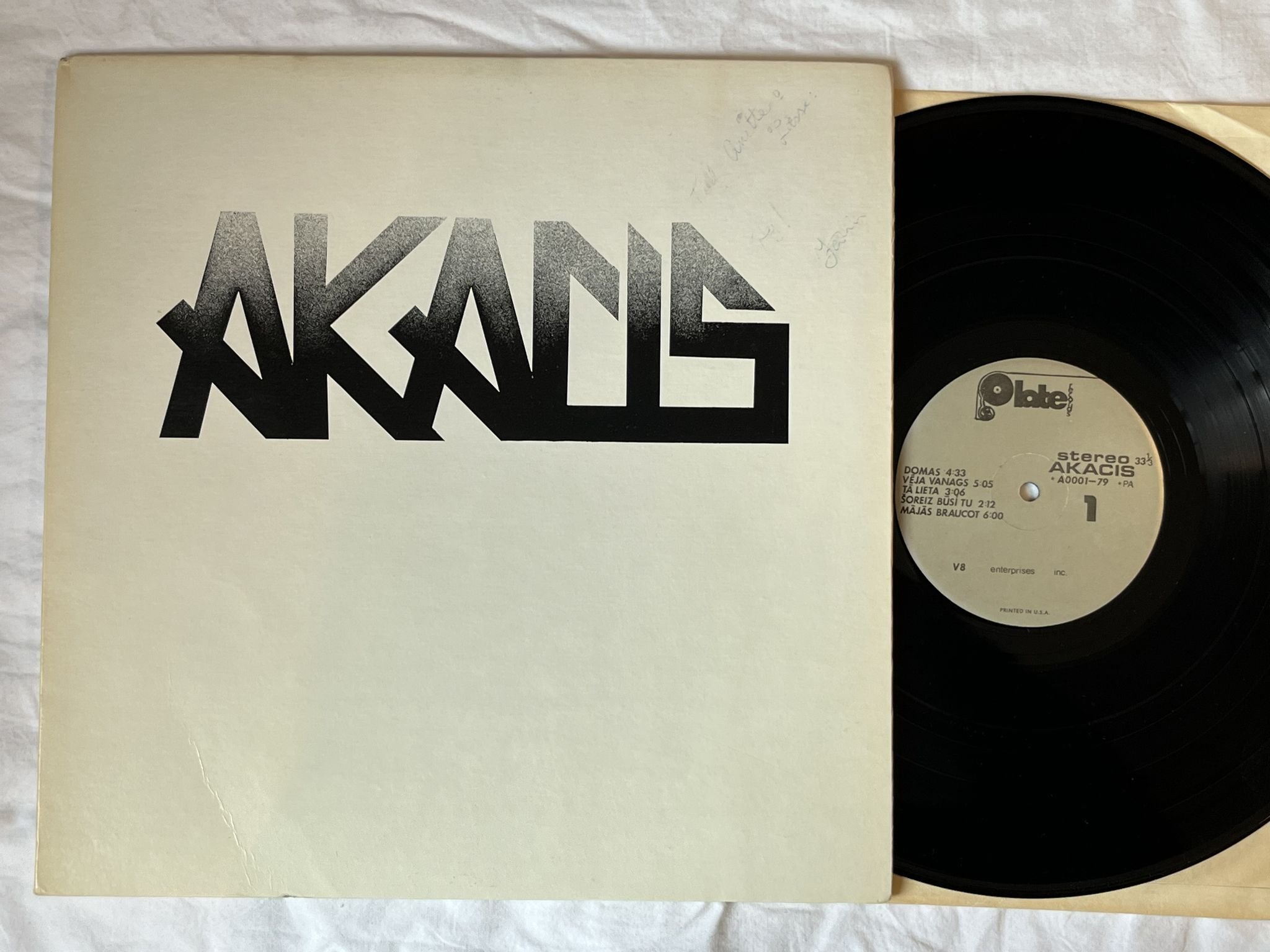 Omslagsbild för skivan AKACIS s/t LP -79 US PLATE A00001-79 *** RARE PROG / PSYCH ***