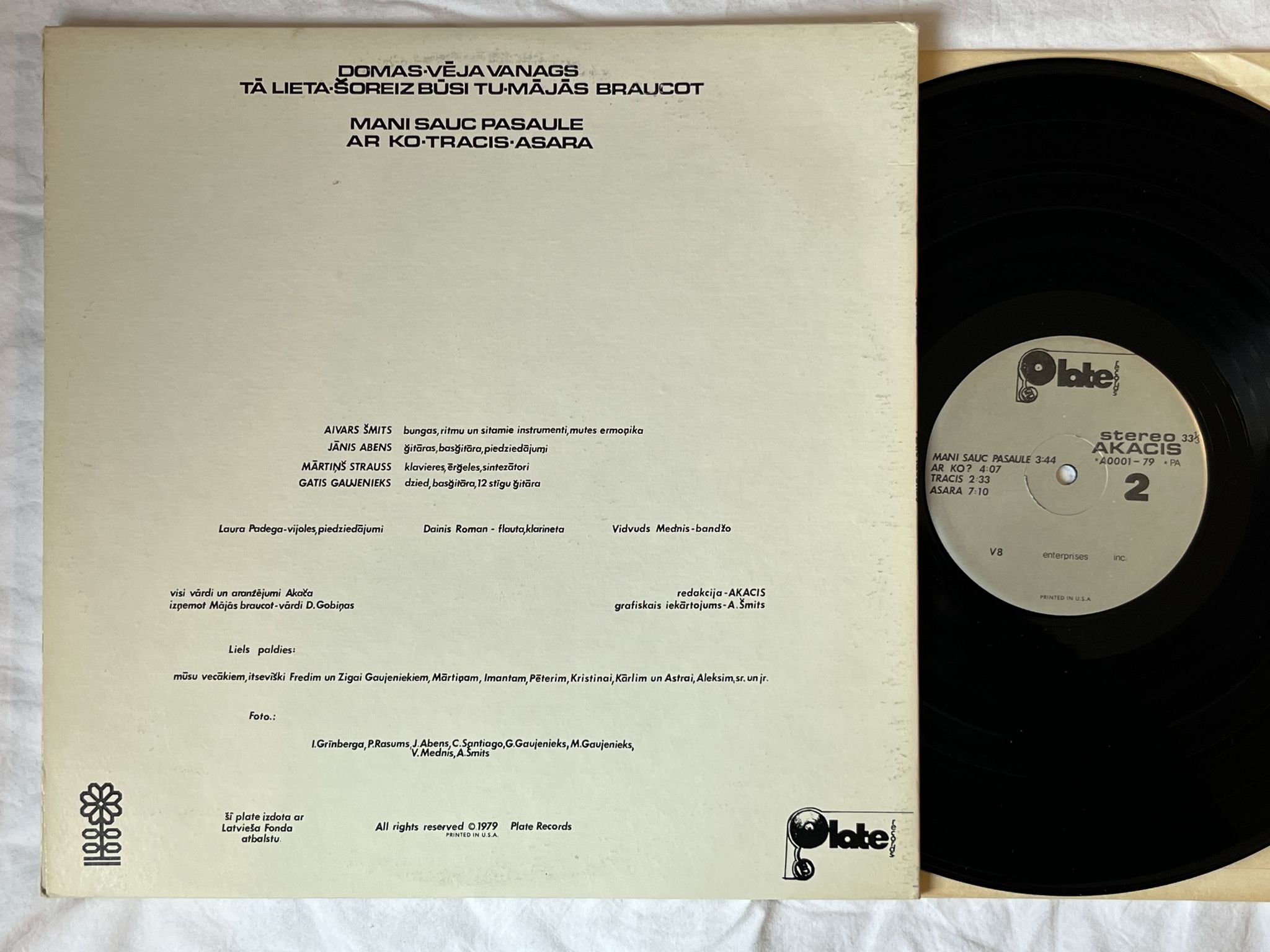 Omslagsbild för skivan AKACIS s/t LP -79 US PLATE A00001-79 *** RARE PROG / PSYCH ***