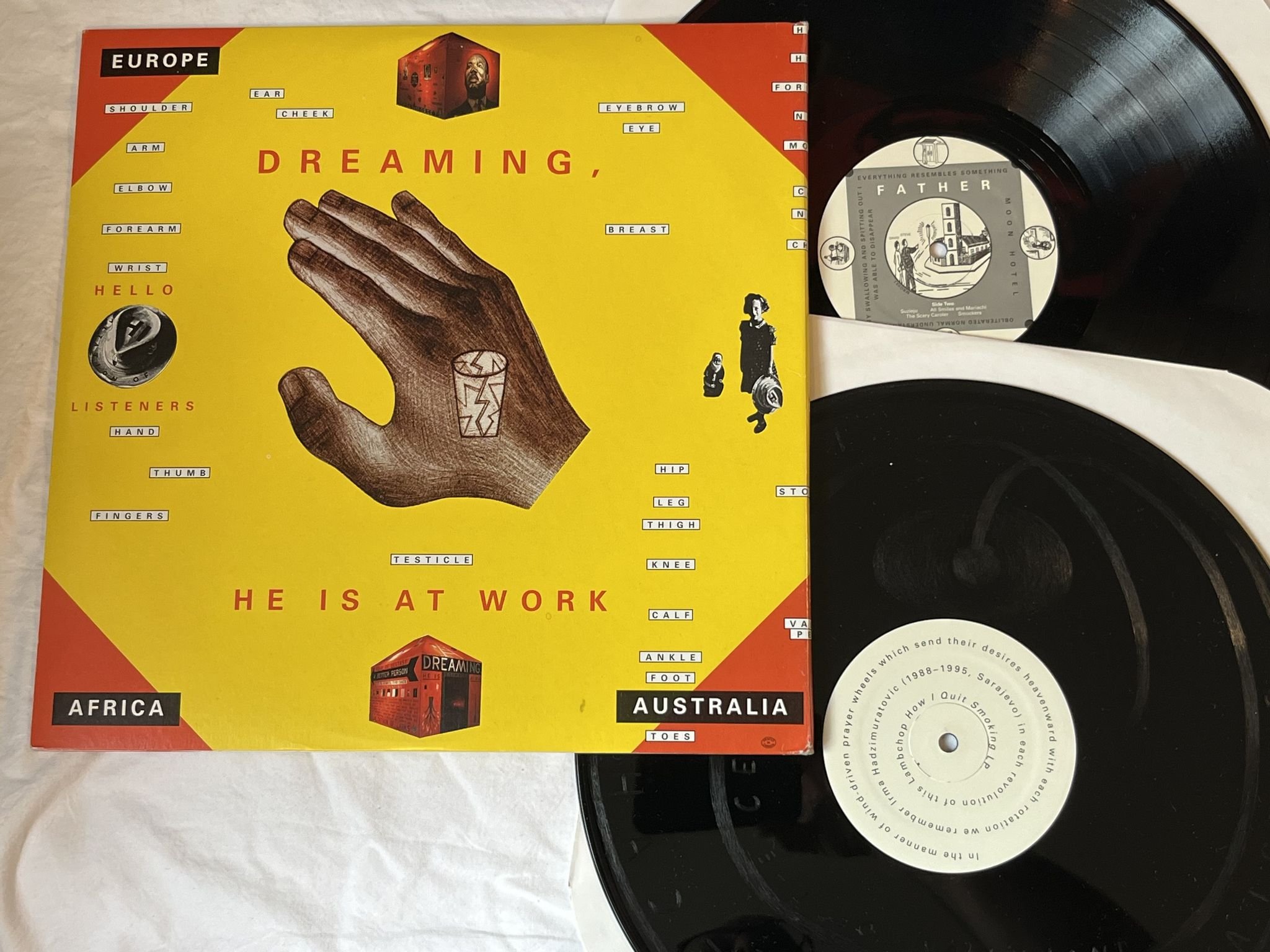 Omslagsbild för skivan LAMBCHOP How I Quit Smoking 2xLP -95 Ger CITY SLANG 04969-1 ** Country Rock **