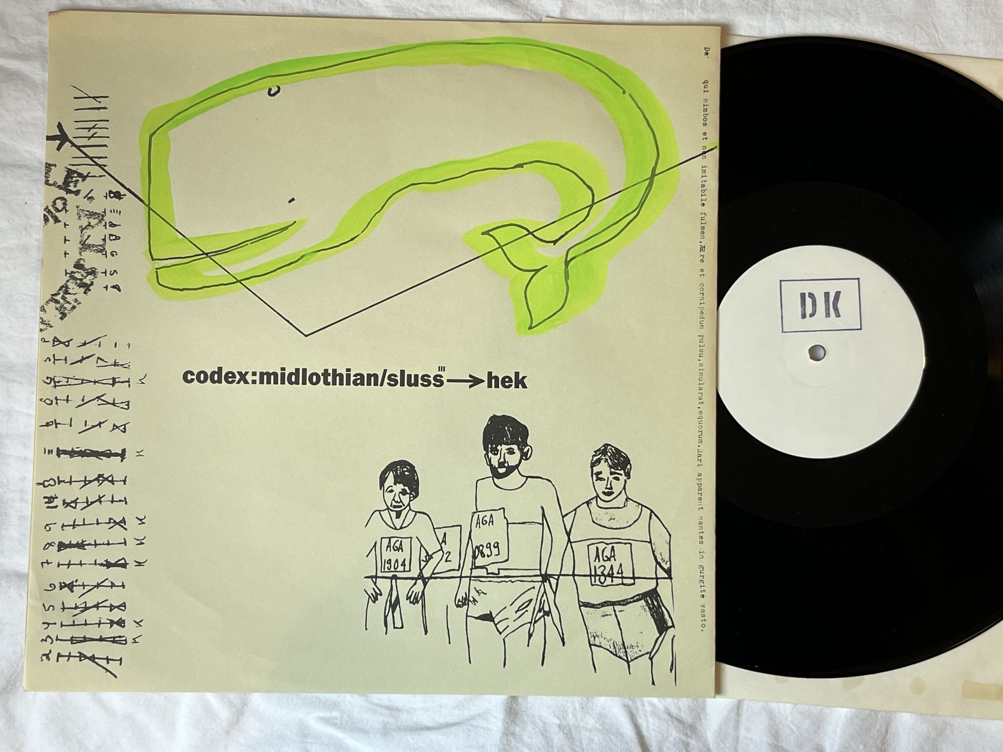 Omslagsbild för skivan V/A Codex:Midlothian/Sluss-Hek LP -84 DK 01 *** EXPERIMENTAL ***