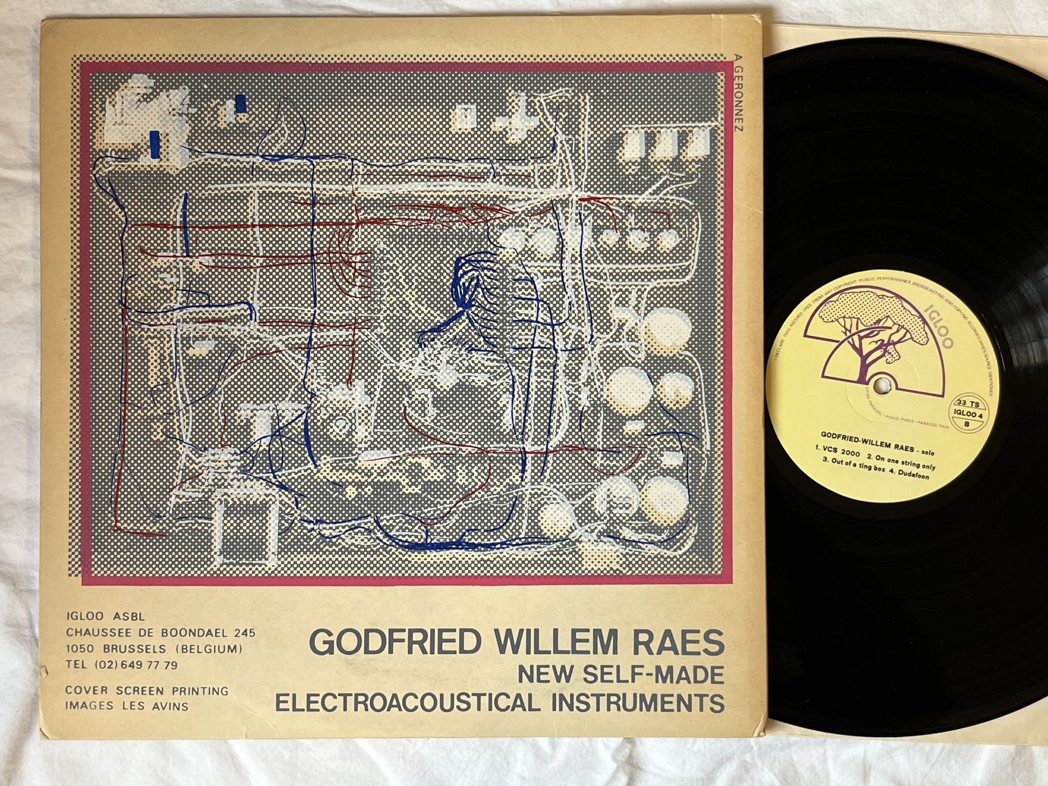 Omslagsbild för skivan GODFRIED WILLEM RAES Bellenorgel LP -80 Belgium IGLOO 4 ** EXPERIMENTAL **
