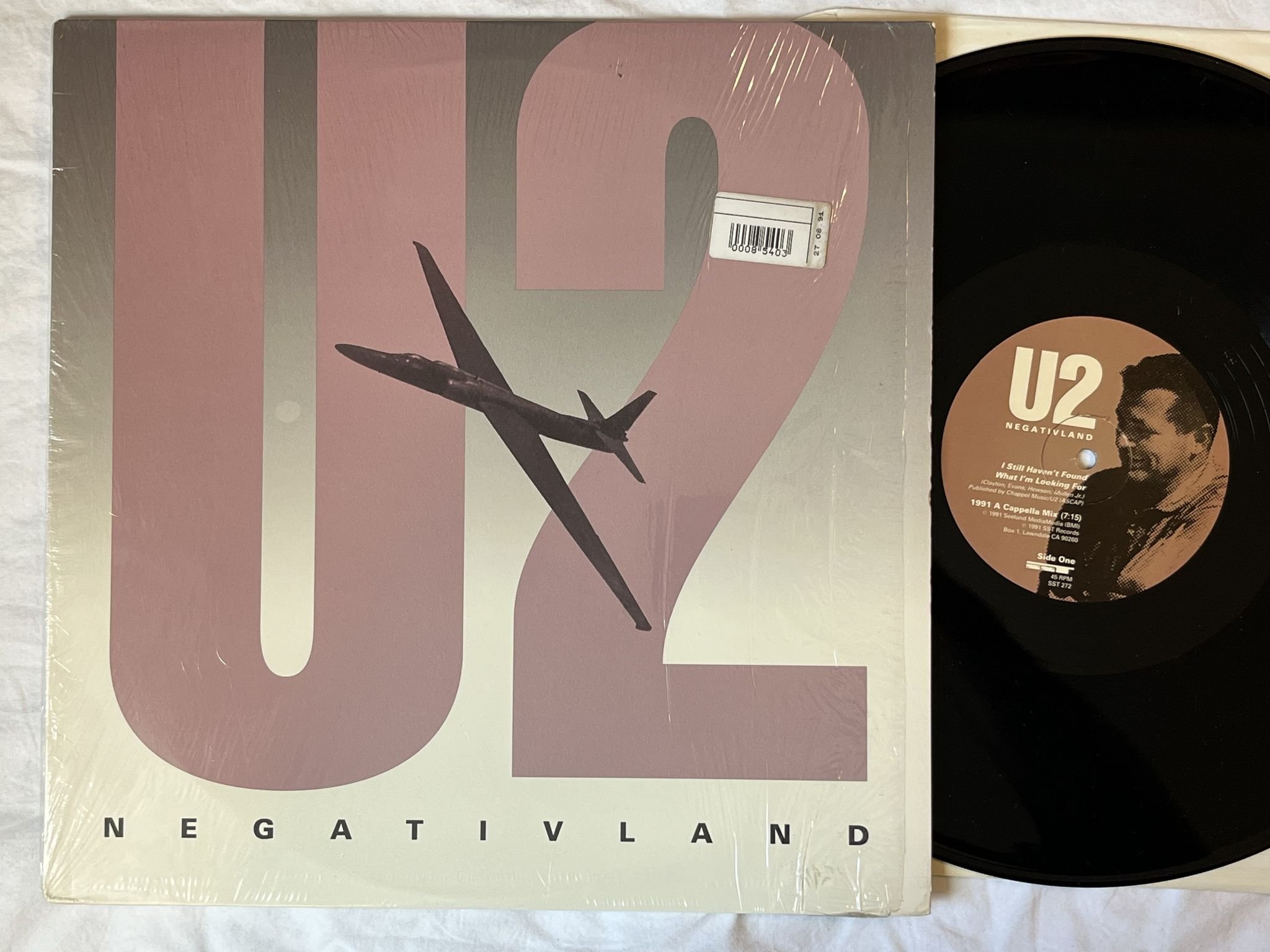 Omslagsbild för skivan NEGATIVLAND U2 12" -91 US SST 272 *** RARE EXPERIMENTAL ***