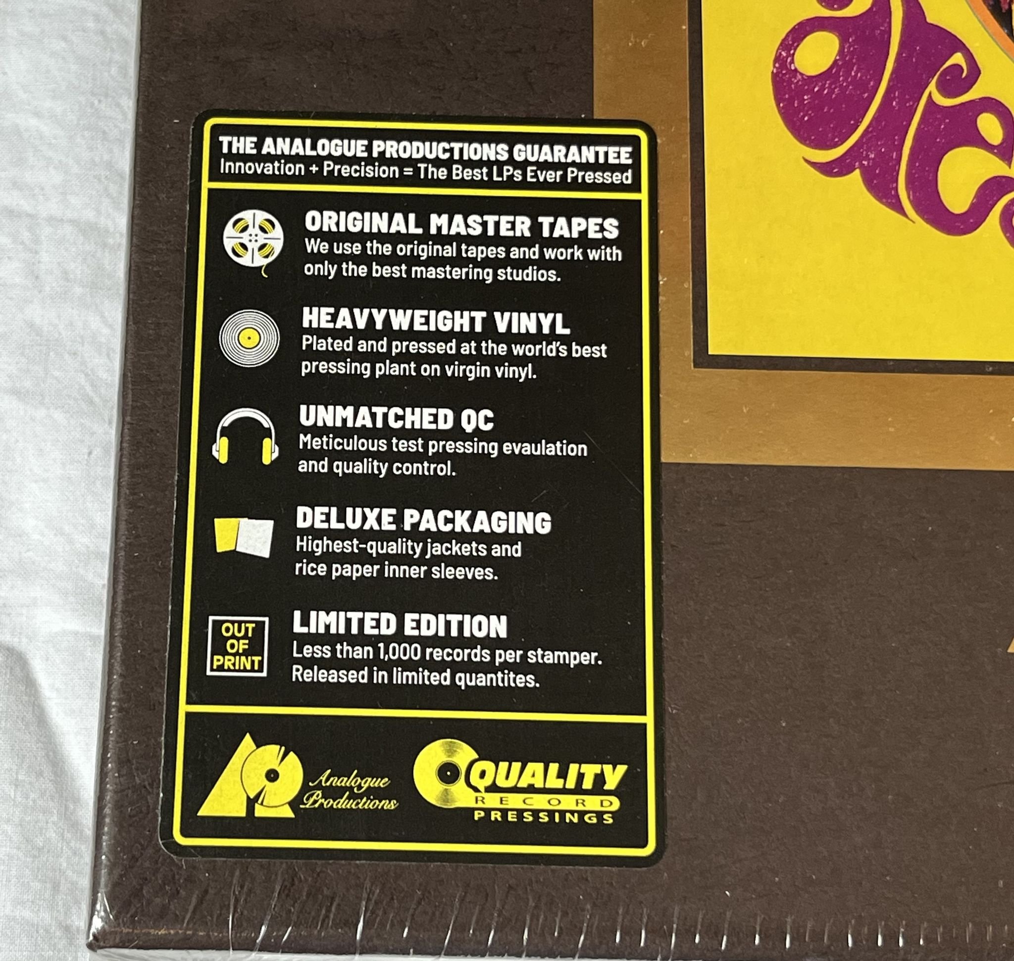 Omslagsbild för skivan JIMI HENDRIX Are You Experienced BOX Analogue Productions AUHQR 0005 * Sealed *