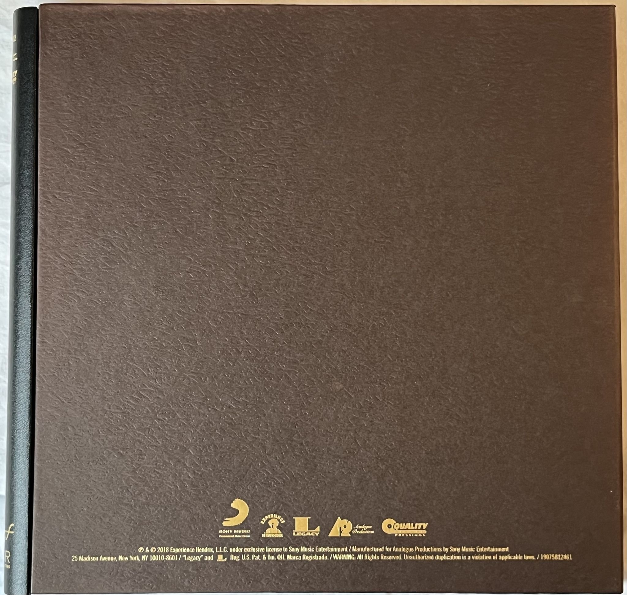 Omslagsbild för skivan JIMI HENDRIX axis: bold as love BOX Analogue Productions 19075812461 ** Rare **