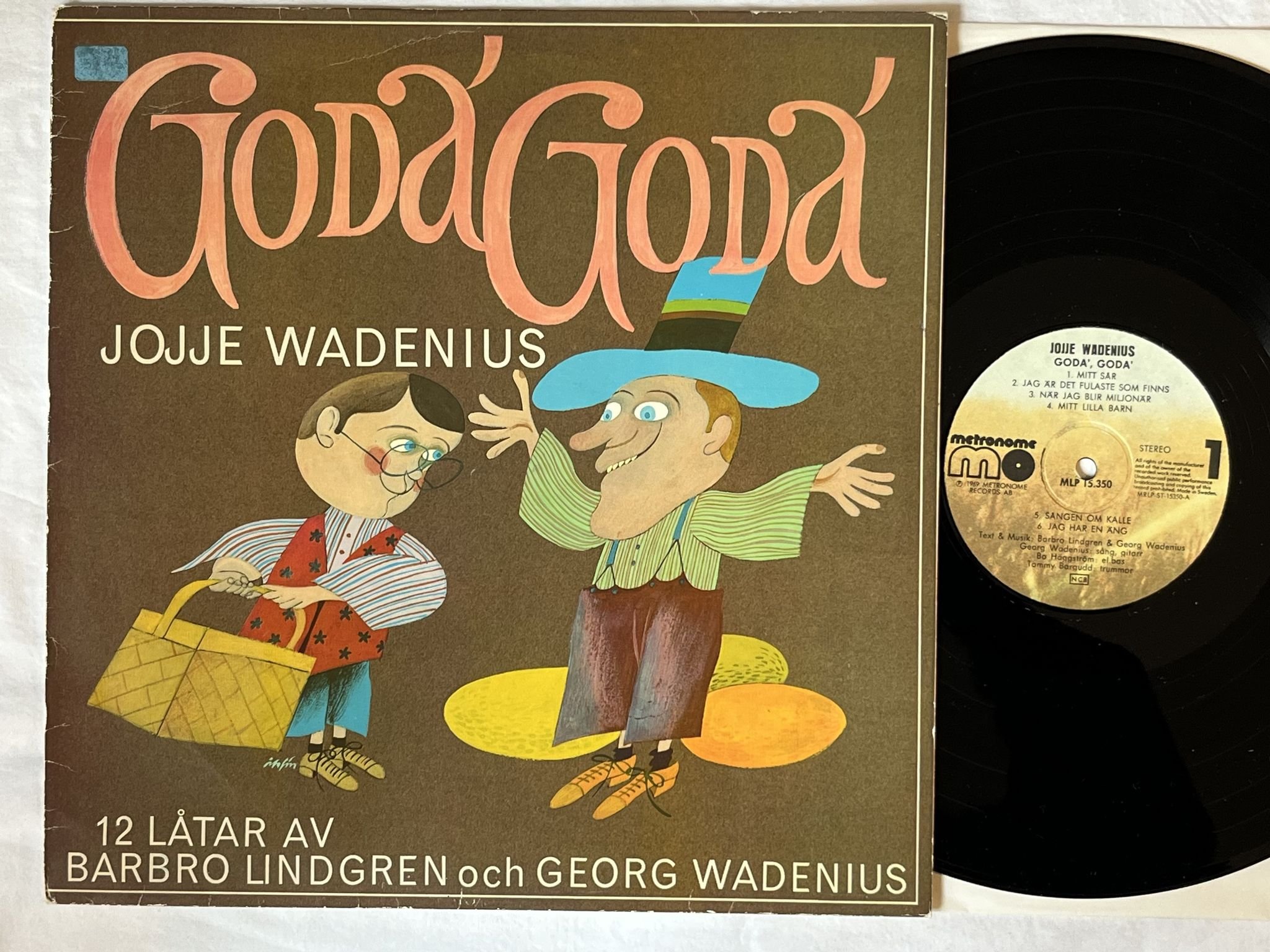 Omslagsbild för skivan JOJJE WADENIUS Goda' Goda' LP re Swe METRONOME MLP 15350 *** CLASSIC ***