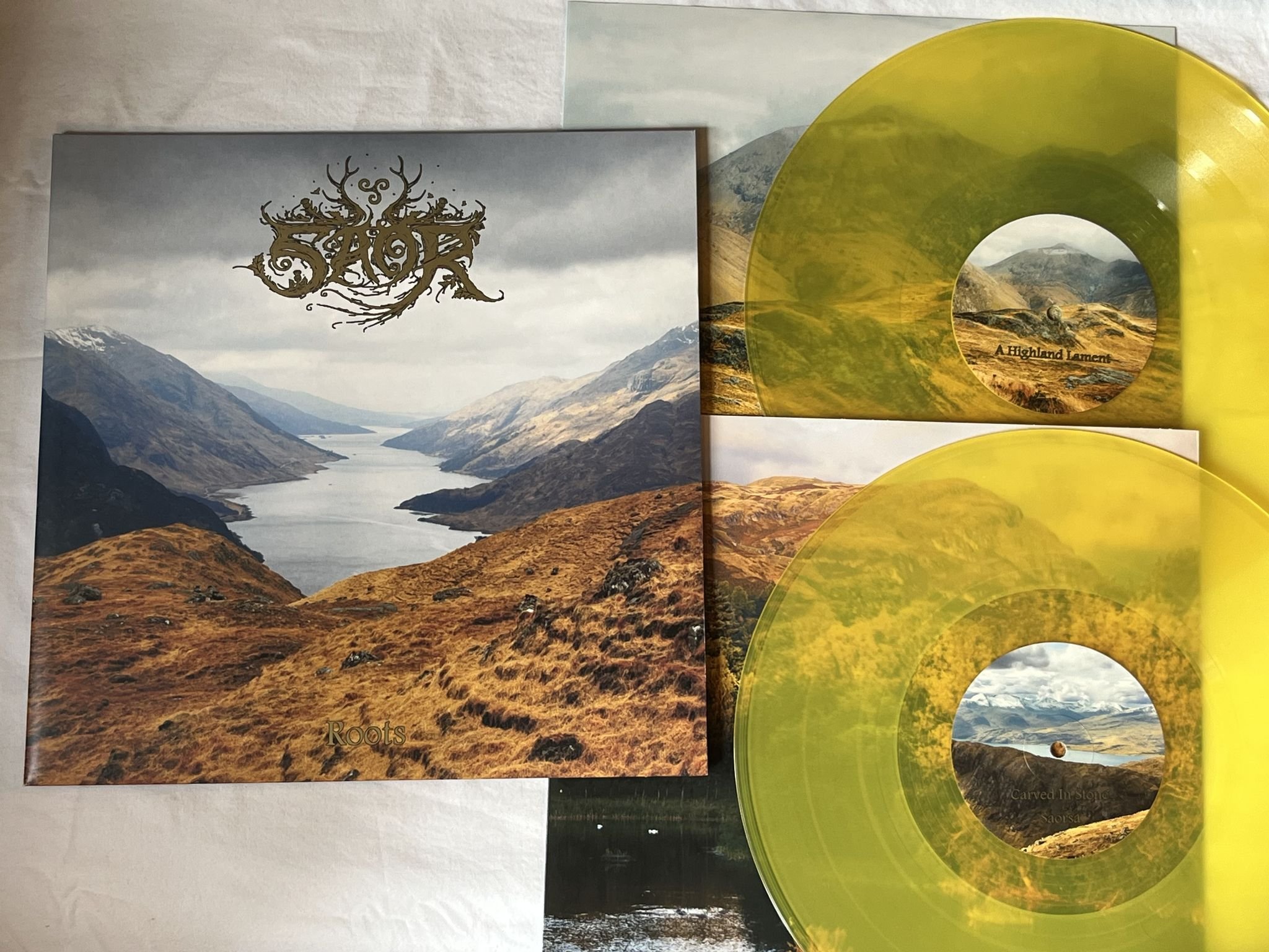 Omslagsbild för skivan SAOR roots 2xLP 2015 NORTHERN SILENCE NSP 129 ** YELLOW VINYL **