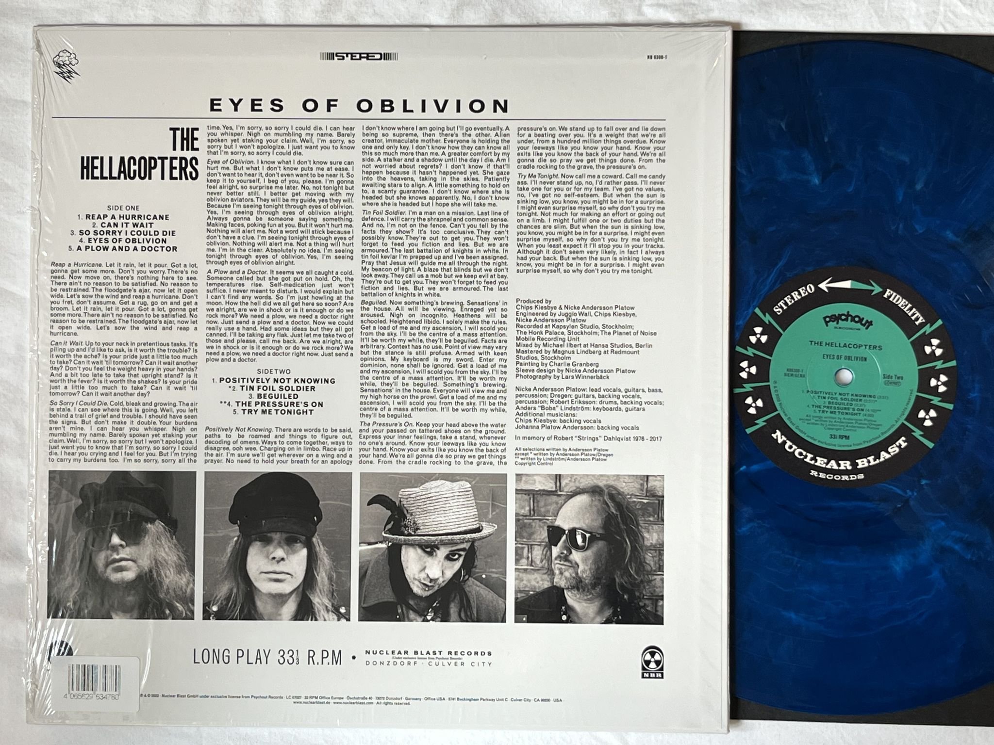 Omslagsbild för skivan THE HELLACOPTERS Eyes Of Oblivion LP 2022 NUCLEAR BLAST NB 6300-1 ** Poster **