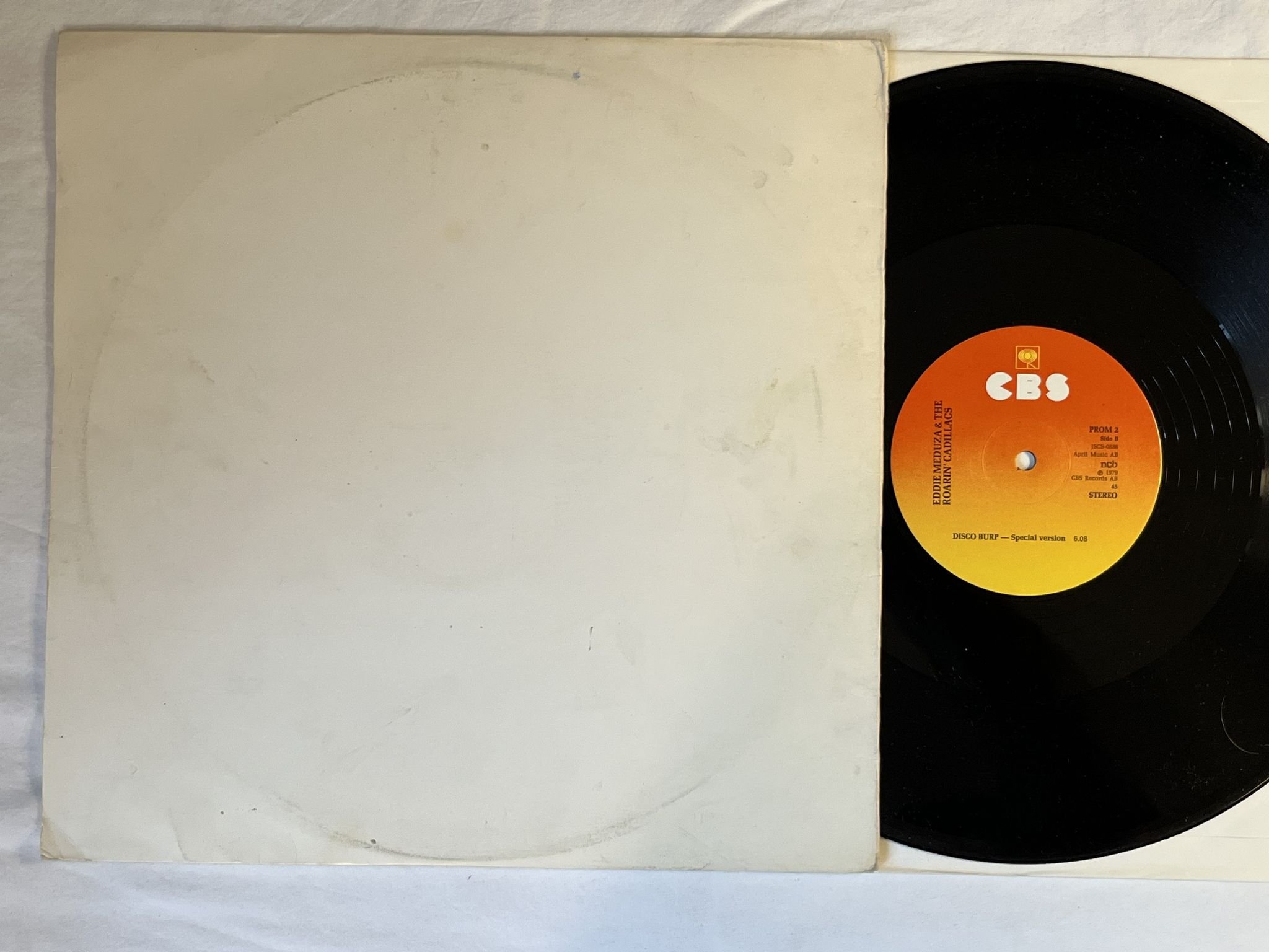 Omslagsbild för skivan EDDIE MEDUZA The Eddie Meduza rock n roll show 1979 12" -79 CBS promo PROM 2