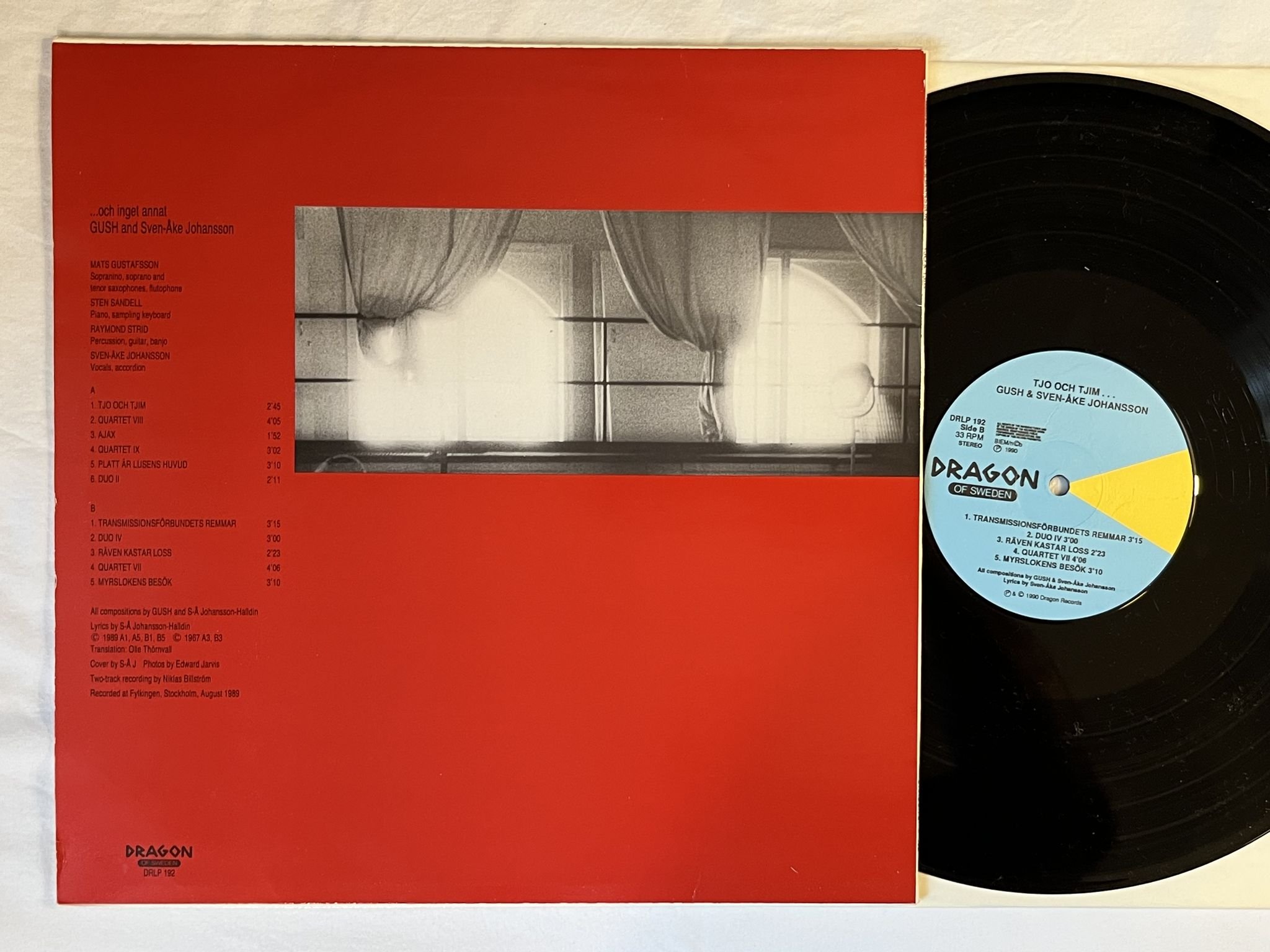 Omslagsbild för skivan GUSH Tjo Och Tjim LP -90 DRAGON DRLP 192