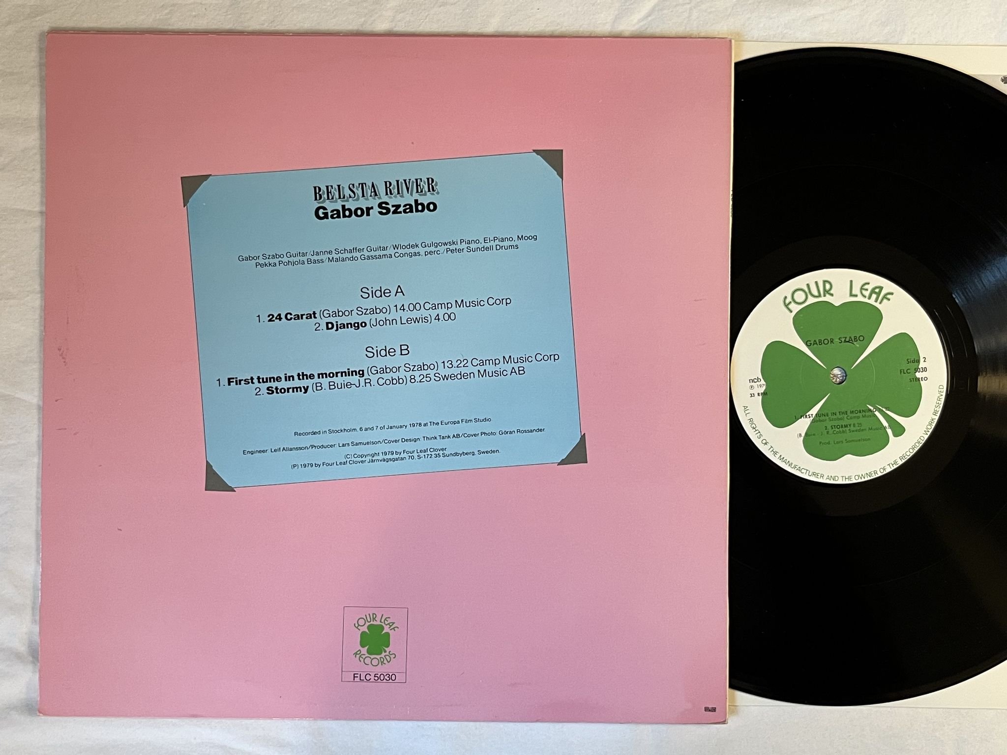 Omslagsbild för skivan GABOR SZABO Bellsta River LP -79 FOUR LEAF FLC 5030