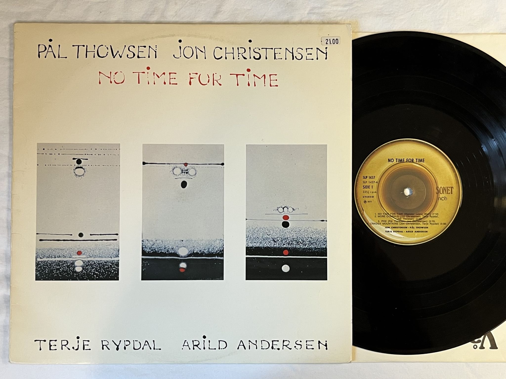 Omslagsbild för skivan PÅL THOWSEN, TERJE RYPDAL + 2 LP -77 Norway SONET SLP 1437