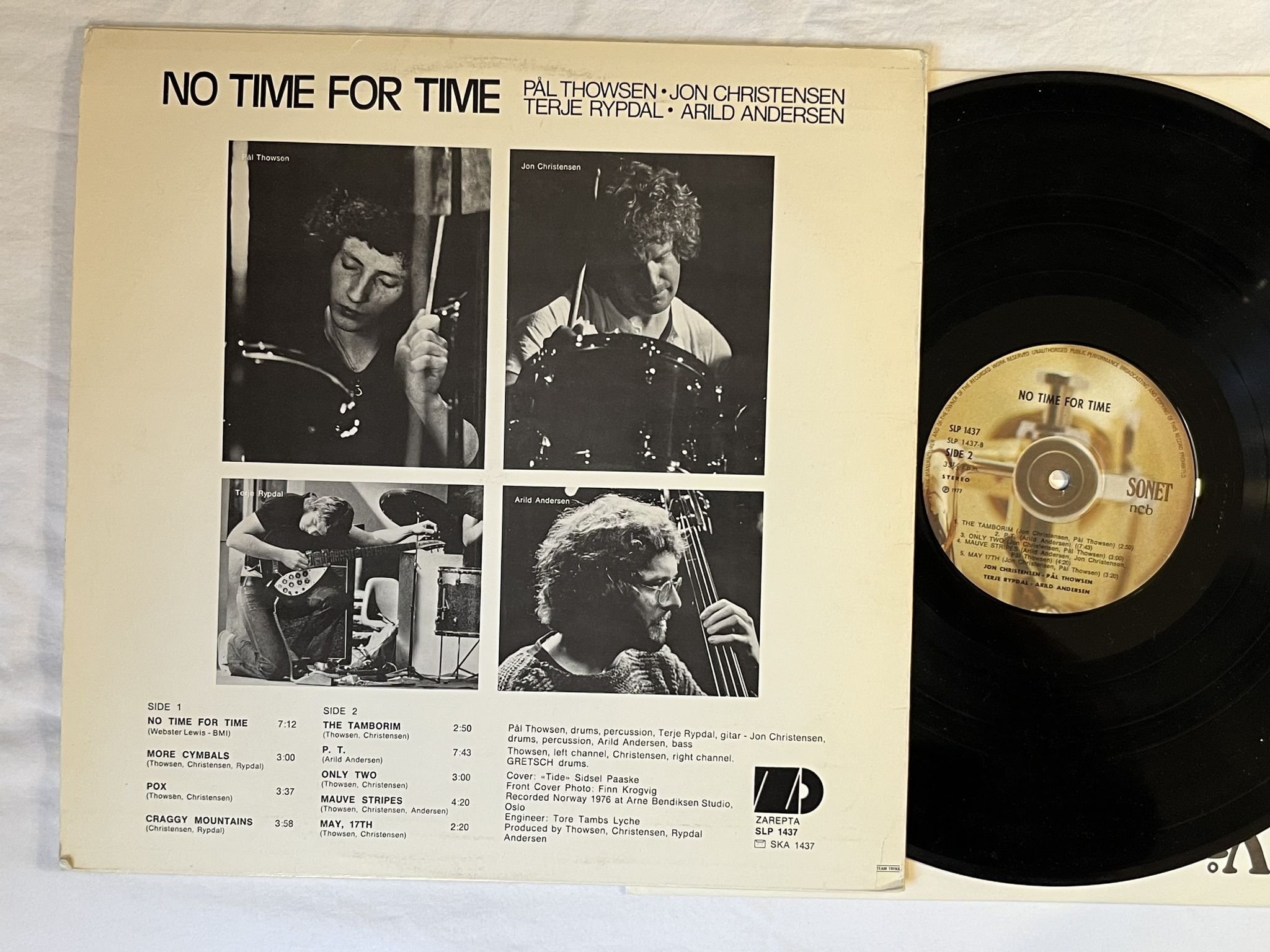 Omslagsbild för skivan PÅL THOWSEN, TERJE RYPDAL + 2 LP -77 Norway SONET SLP 1437
