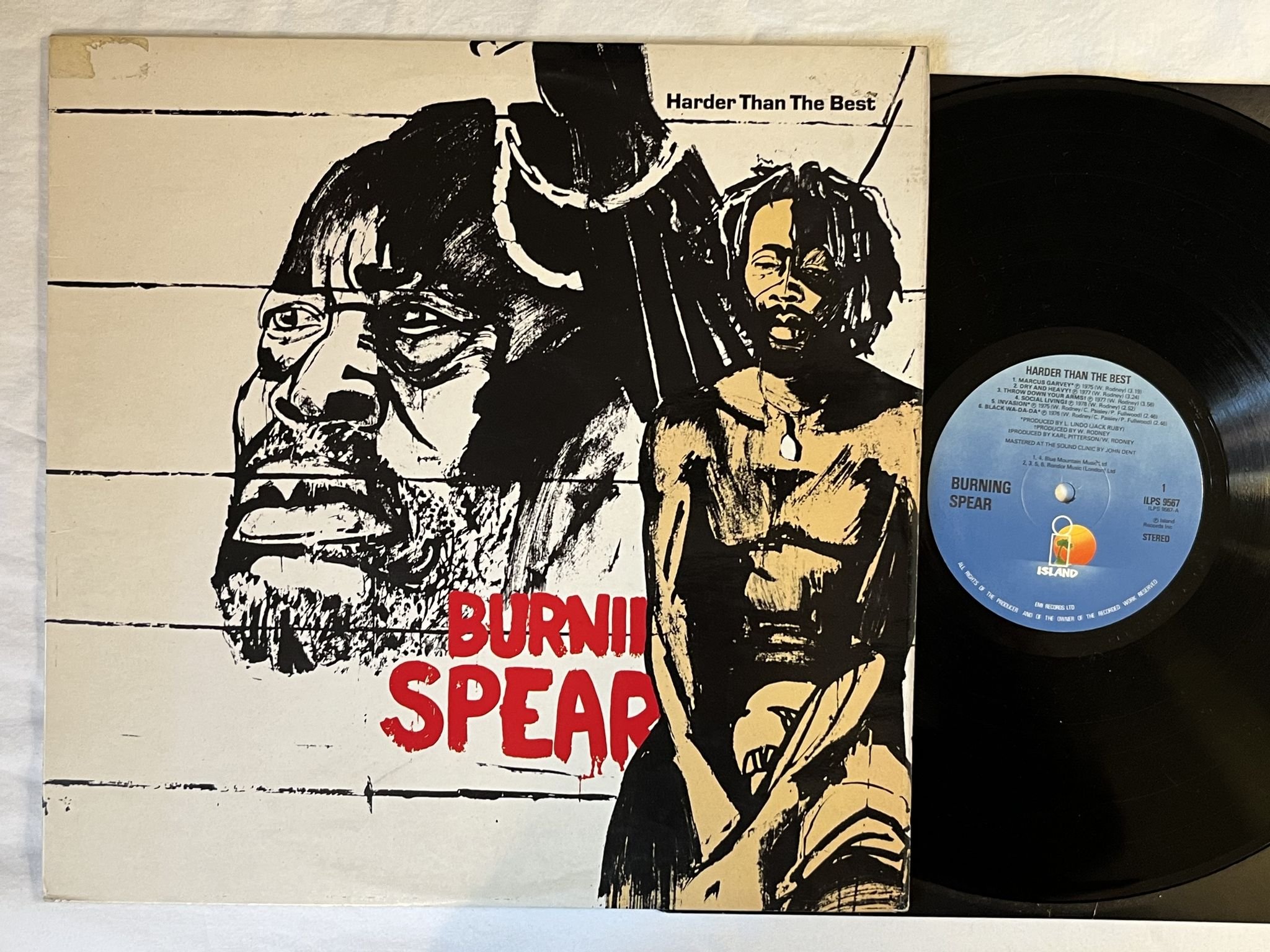 Omslagsbild för skivan BURNING SPEAR Harder Than The Best LP -79 UK ISLAND ILPS 9567
