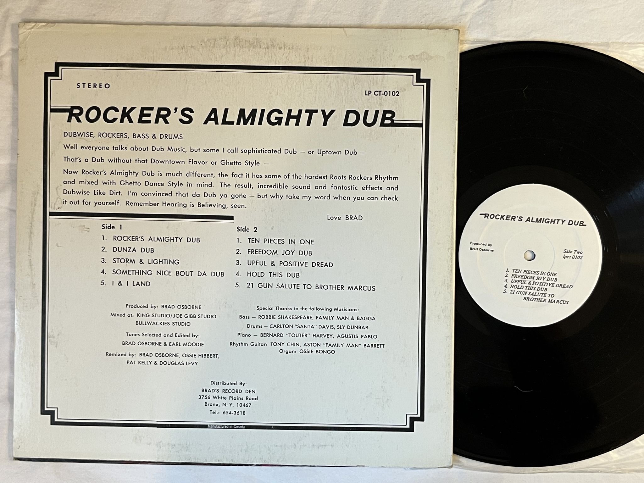 Omslagsbild för skivan V/A Rocker's Almighty Dub LP -79 CLOCKTOWER CT-LP 0102