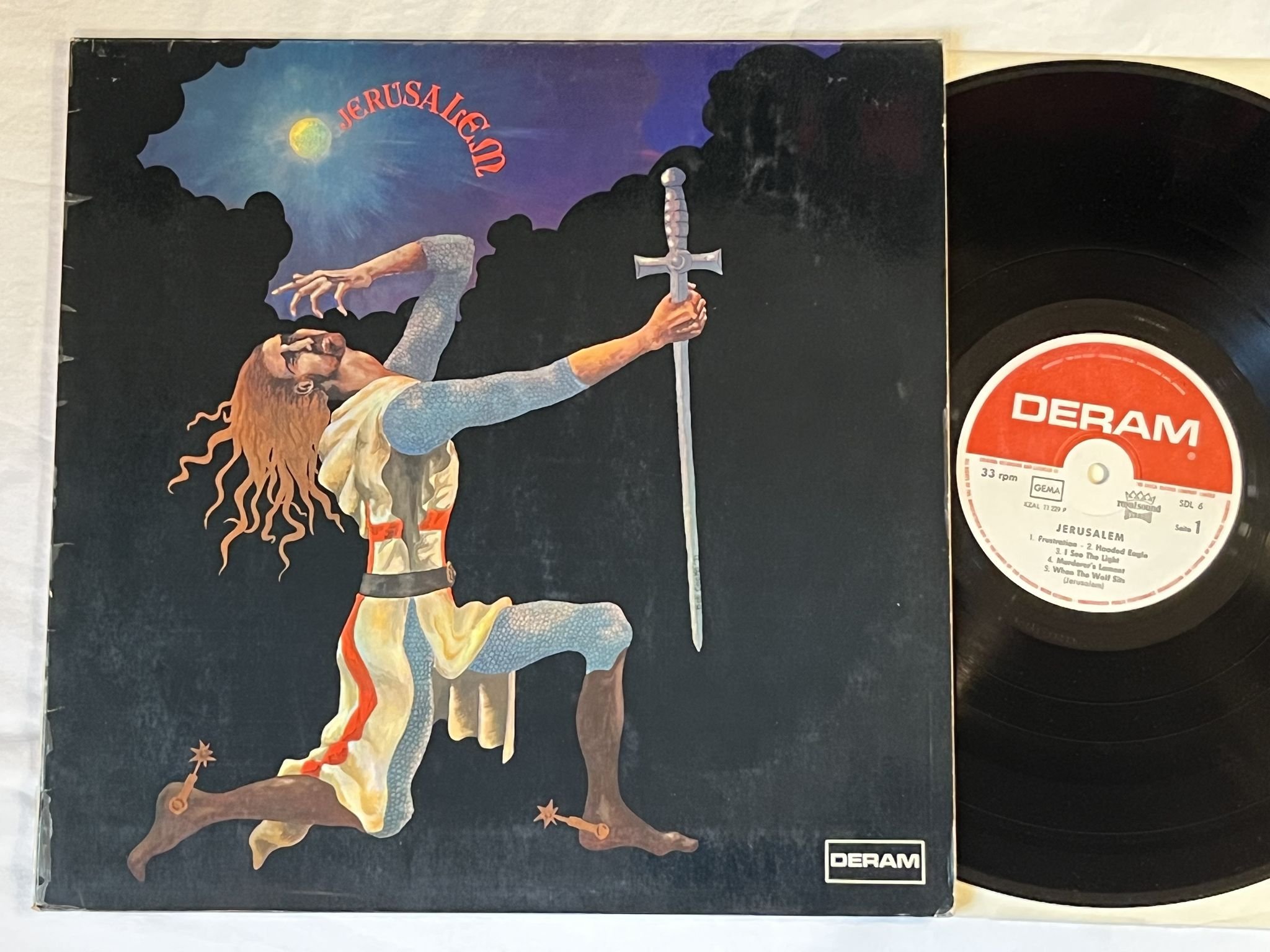 Omslagsbild för skivan JERUSALEM s/t LP -72 Ger DERAM SDL 6