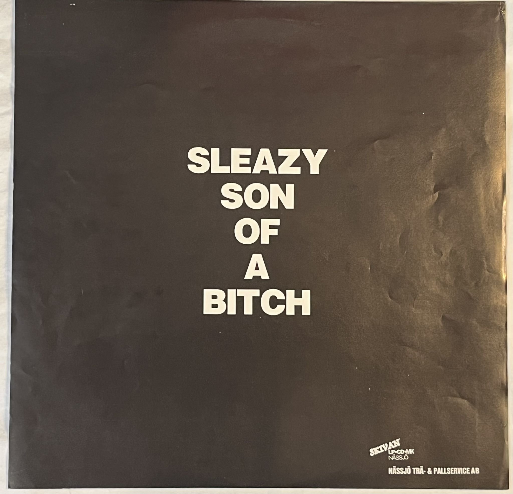 Omslagsbild för skivan BACKYARD BABIES Something To Swallow 12"EP -91 OPUS 1 PROD OPUS-3 * VERY RARE *