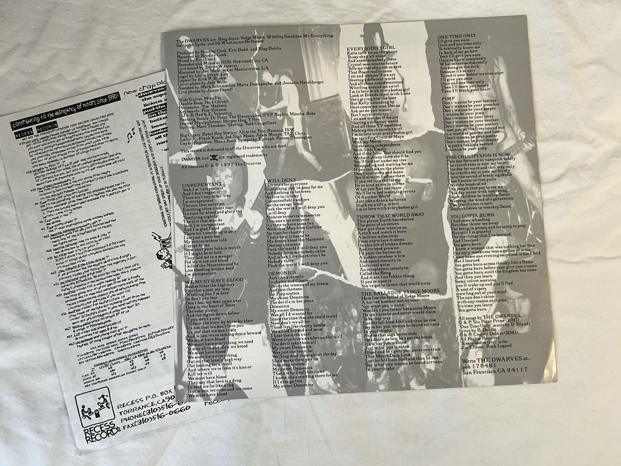 Omslagsbild för skivan THE DWARVES Are Young And Good Looking LP -97 US GREEDY - *** PUNK ROCK ***