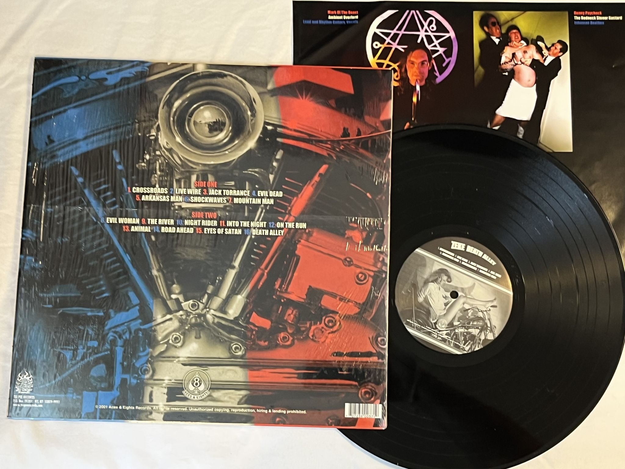 Omslagsbild för skivan ZEKE Death Alley LP 2001 US TEE PEE RECORDS TPE 37 ** ROCK N ROLL PUNK **